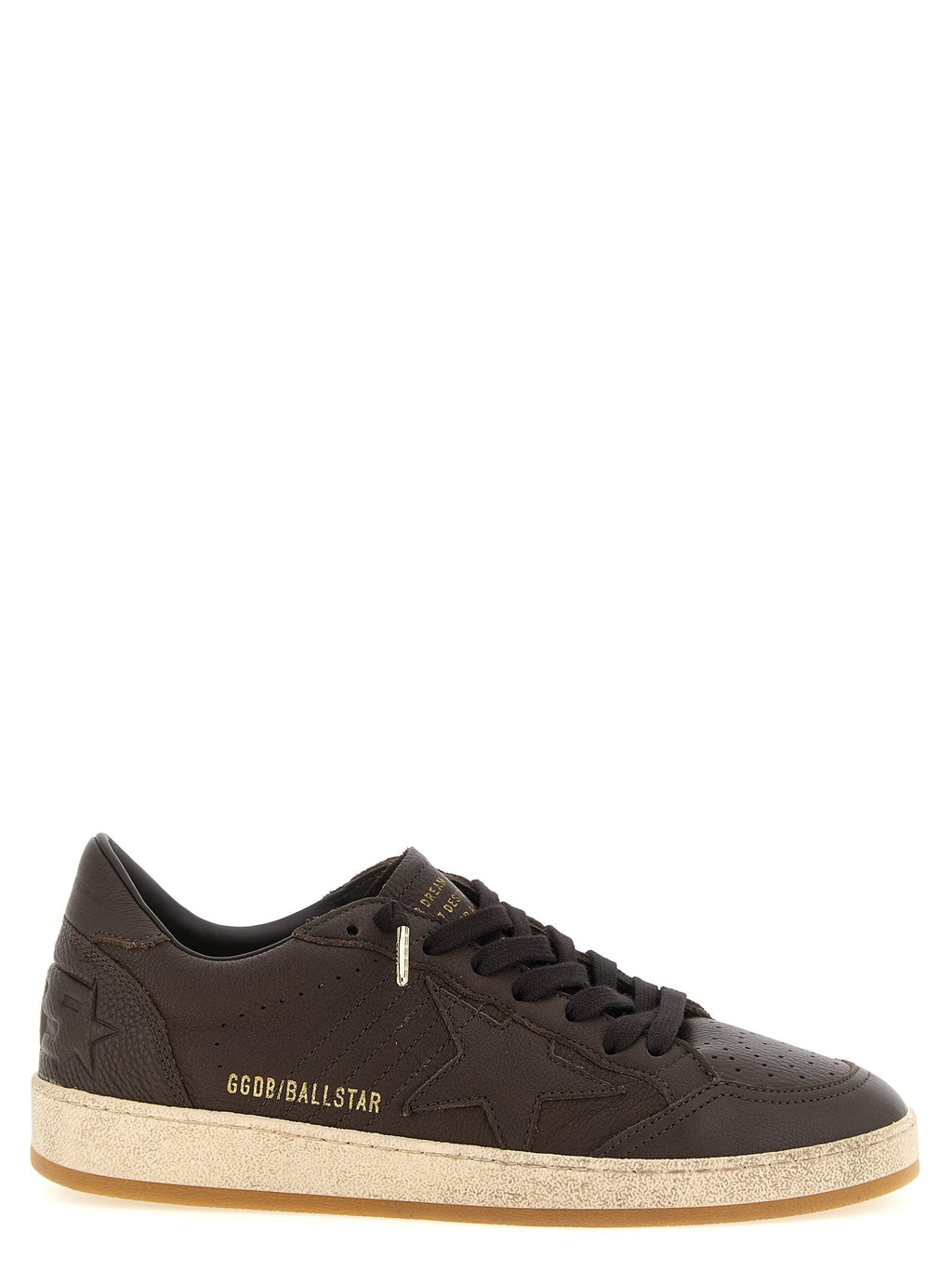 Golden Goose Brown Cowhide Low Top Sneakers