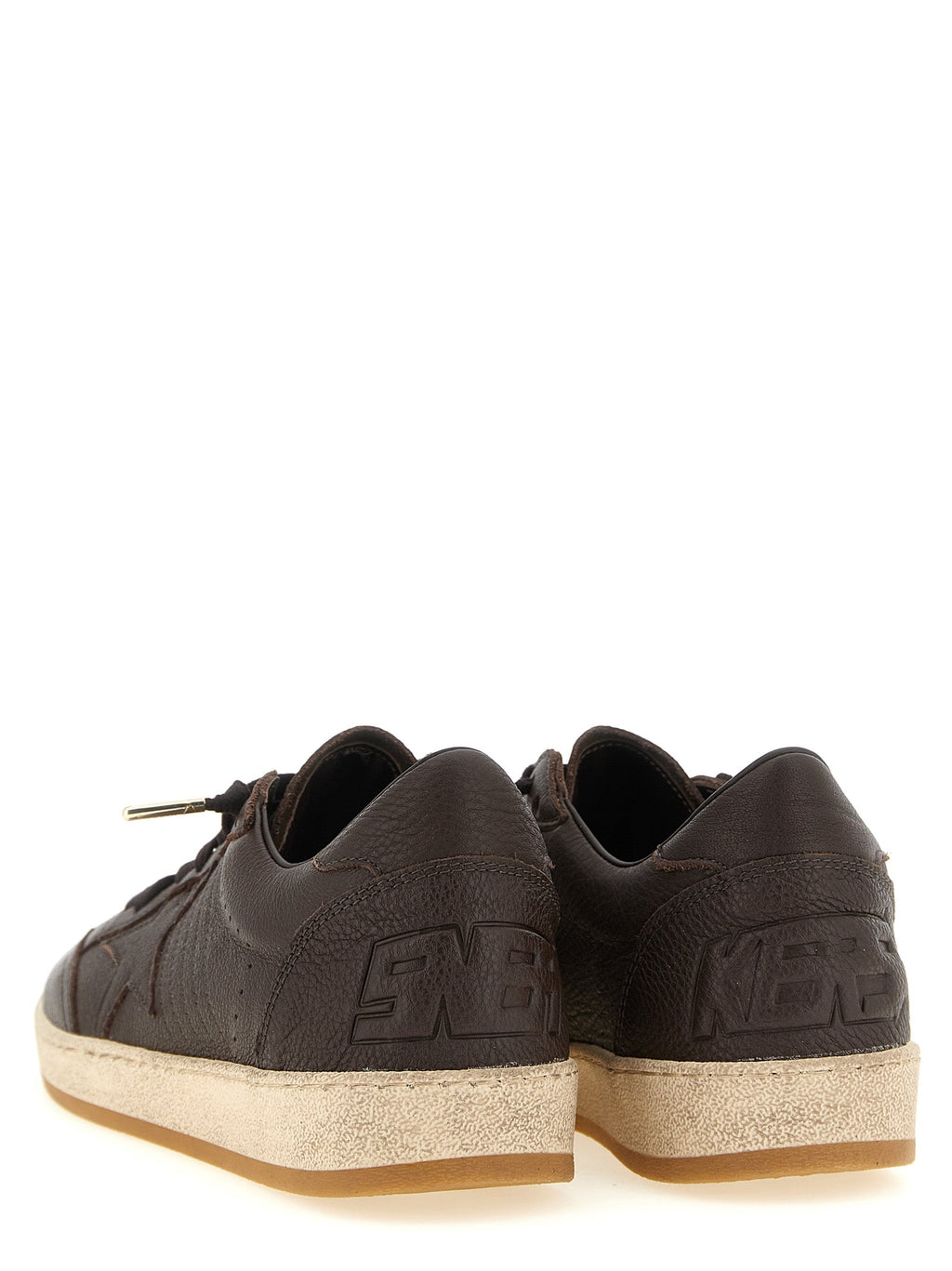 Golden Goose Brown Cowhide Low Top Sneakers