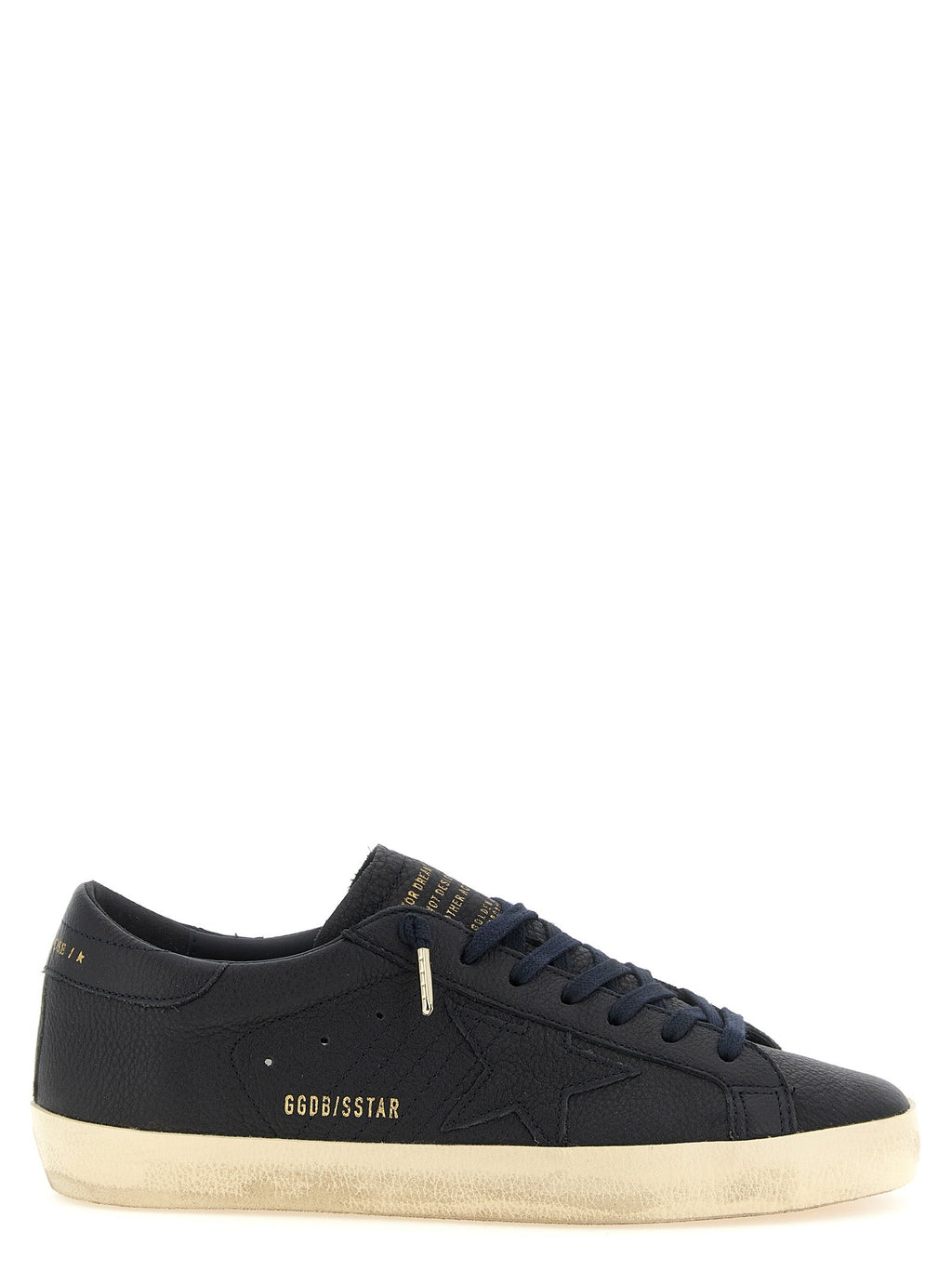 Golden Goose Blue Cowhide Low Top Sneakers