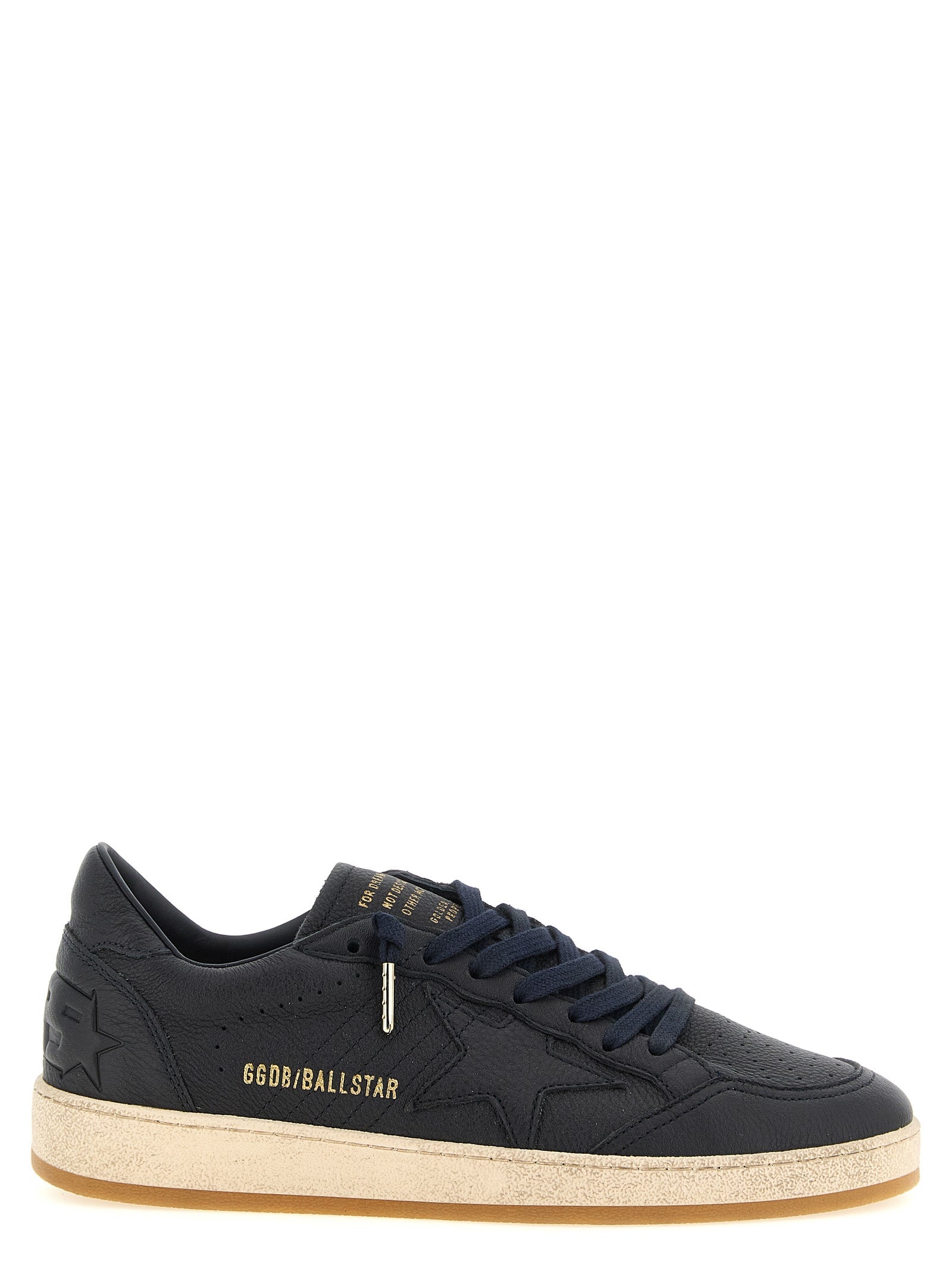 Golden Goose Blue Cowhide Low Top Sneakers