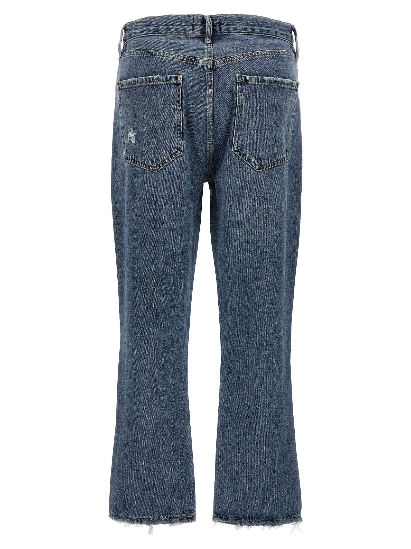Agolde Blue Cotton Cropped Jeans Agolde