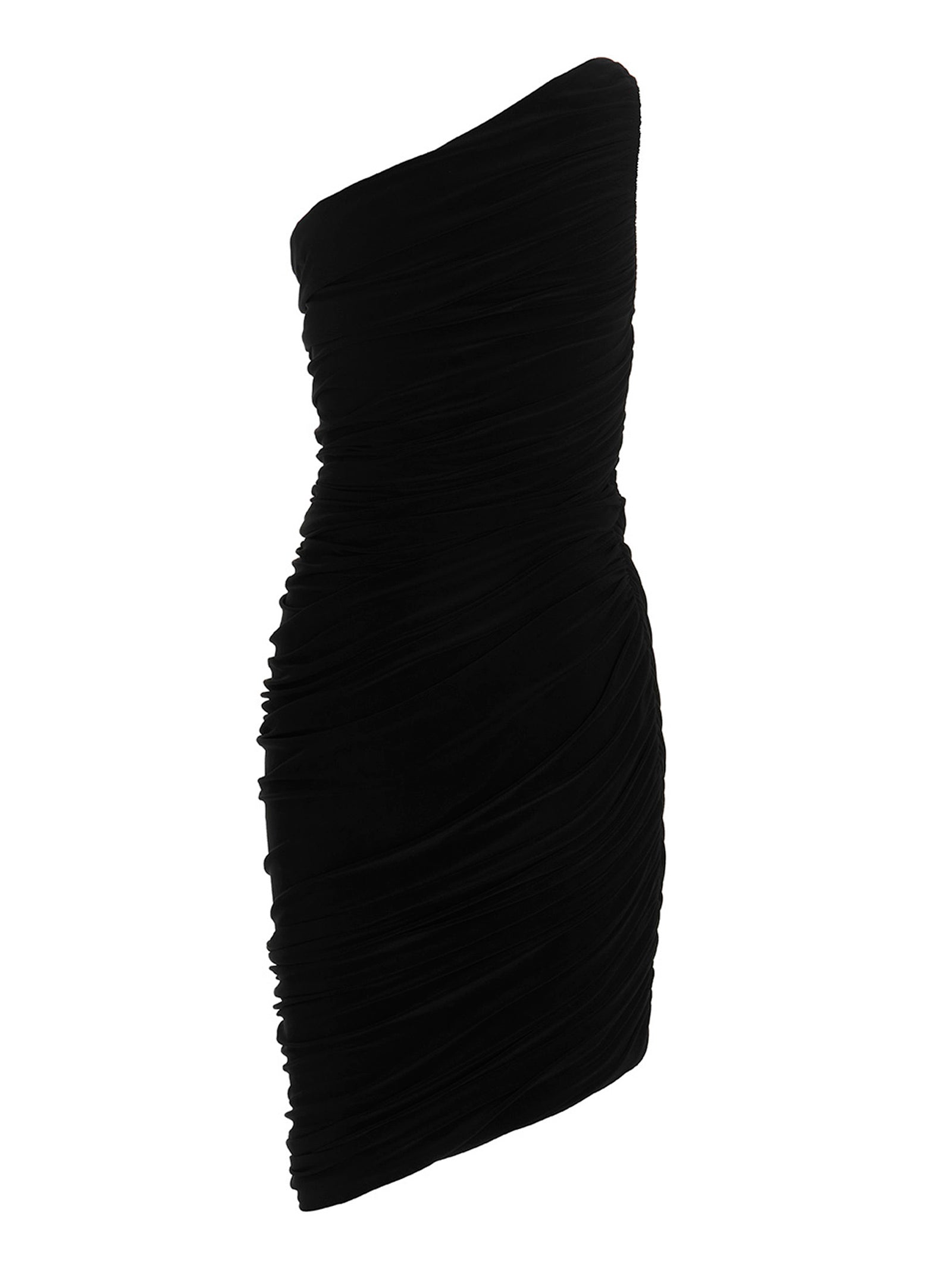 Norma Kamali Black Polyester Short Dress