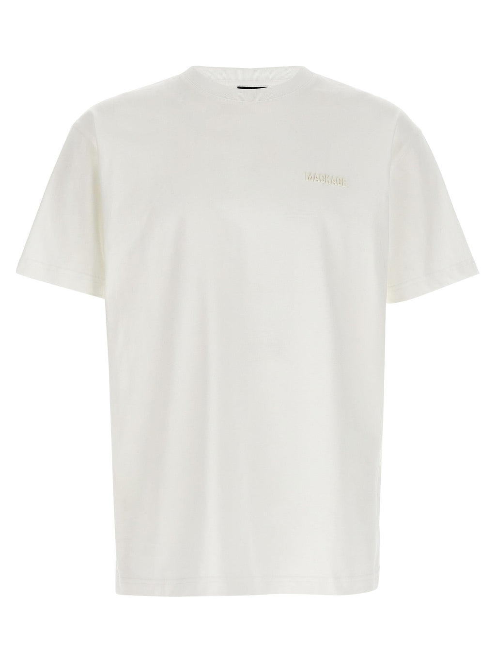 Mackage White Cotton T-Shirt Mackage