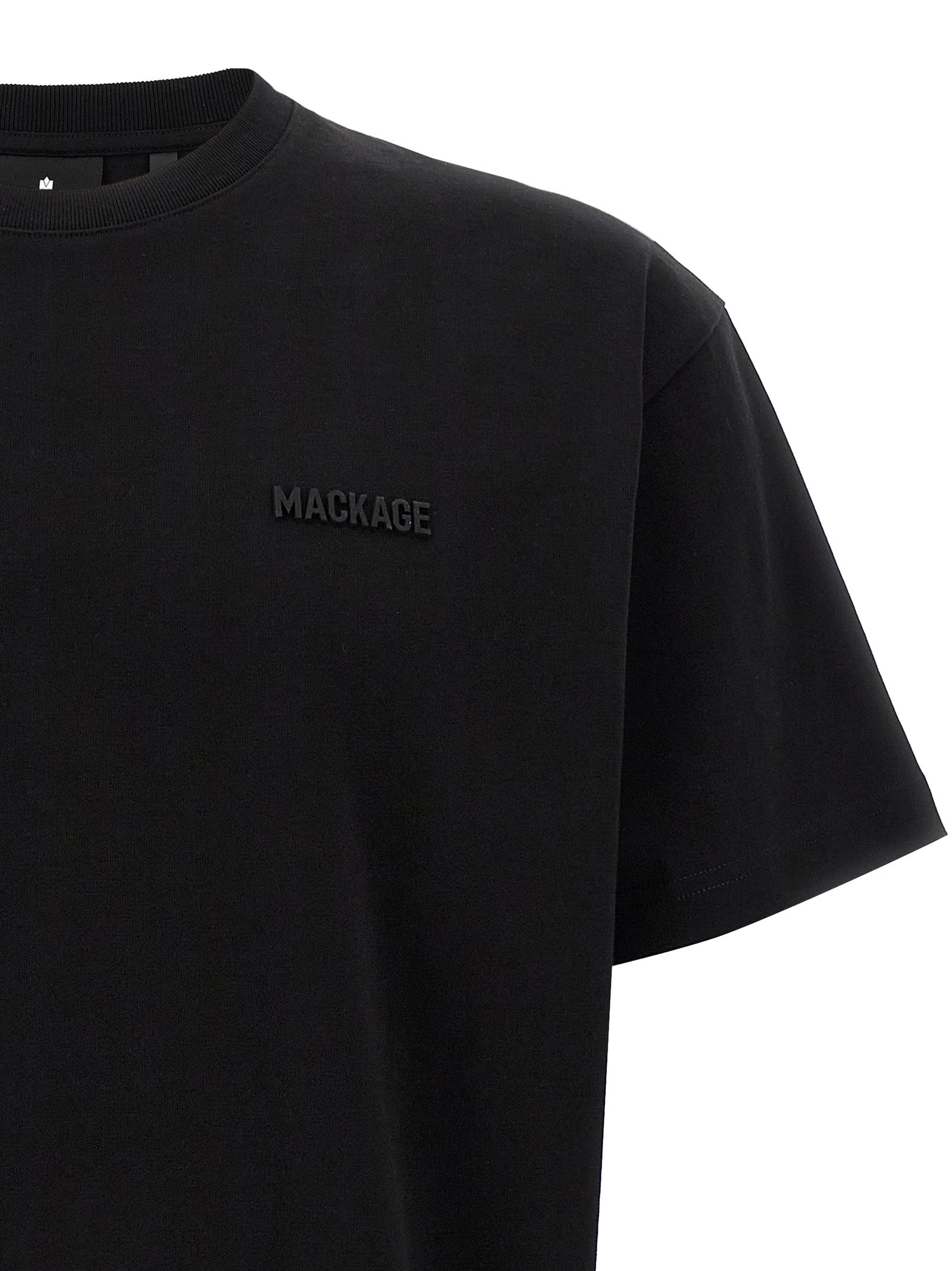 Mackage Black Cotton T-Shirt