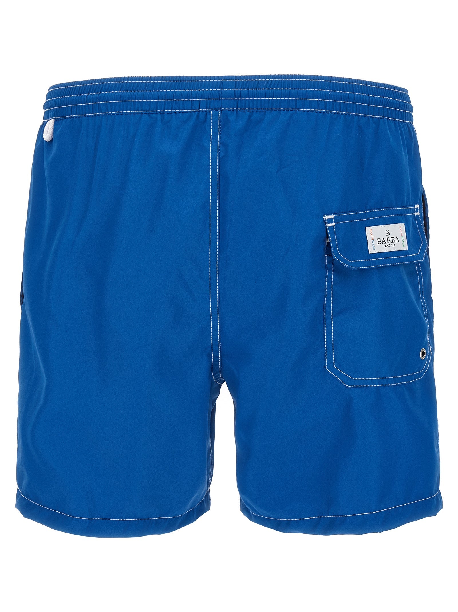Barba Napoli Blue Polyester Swim Shorts