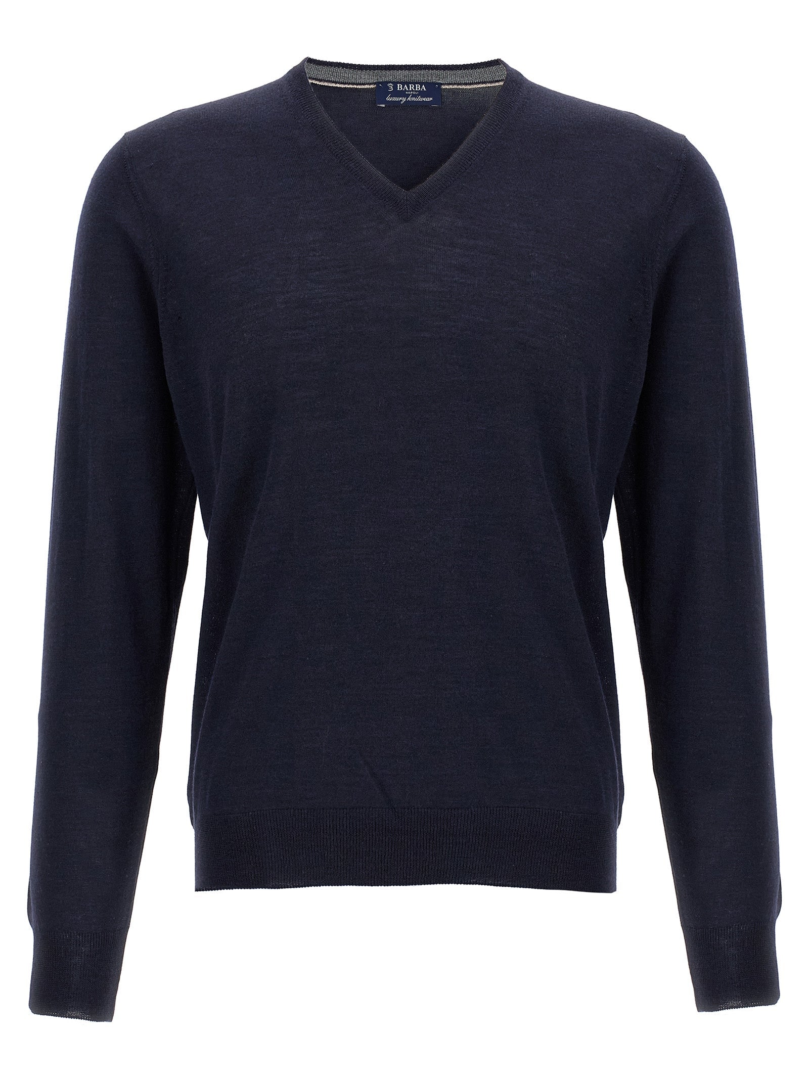 Barba Napoli Blue Wool Cardigan