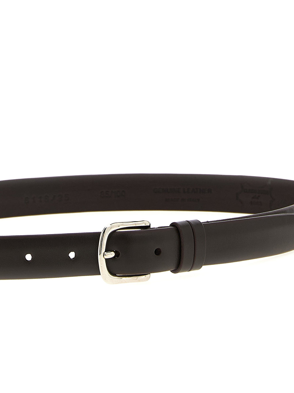 ZERBINI CLAUDIO Brown Leather Regular Belt