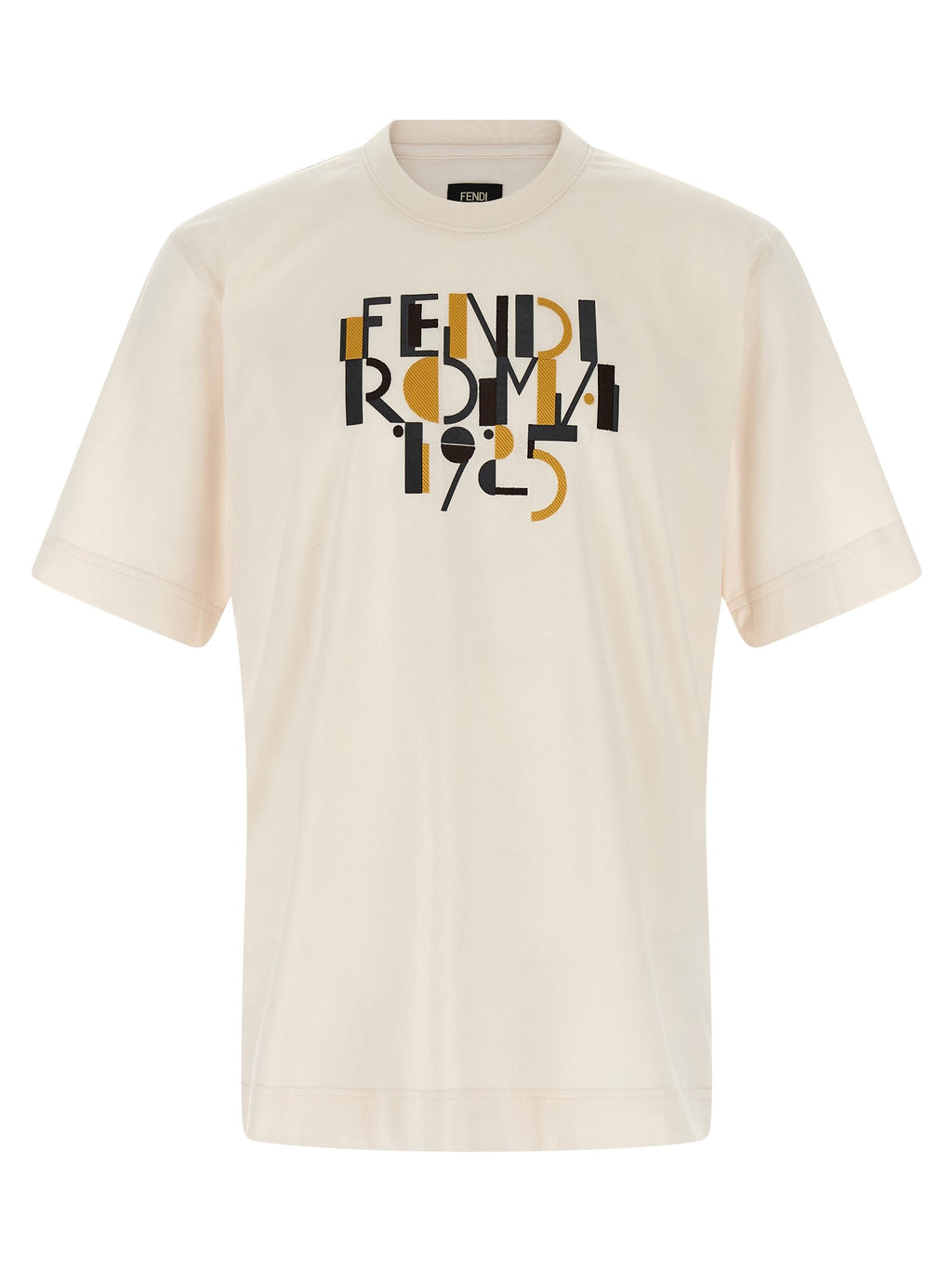 Fendi White Cotton T-Shirt