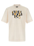 Fendi White Cotton T-Shirt