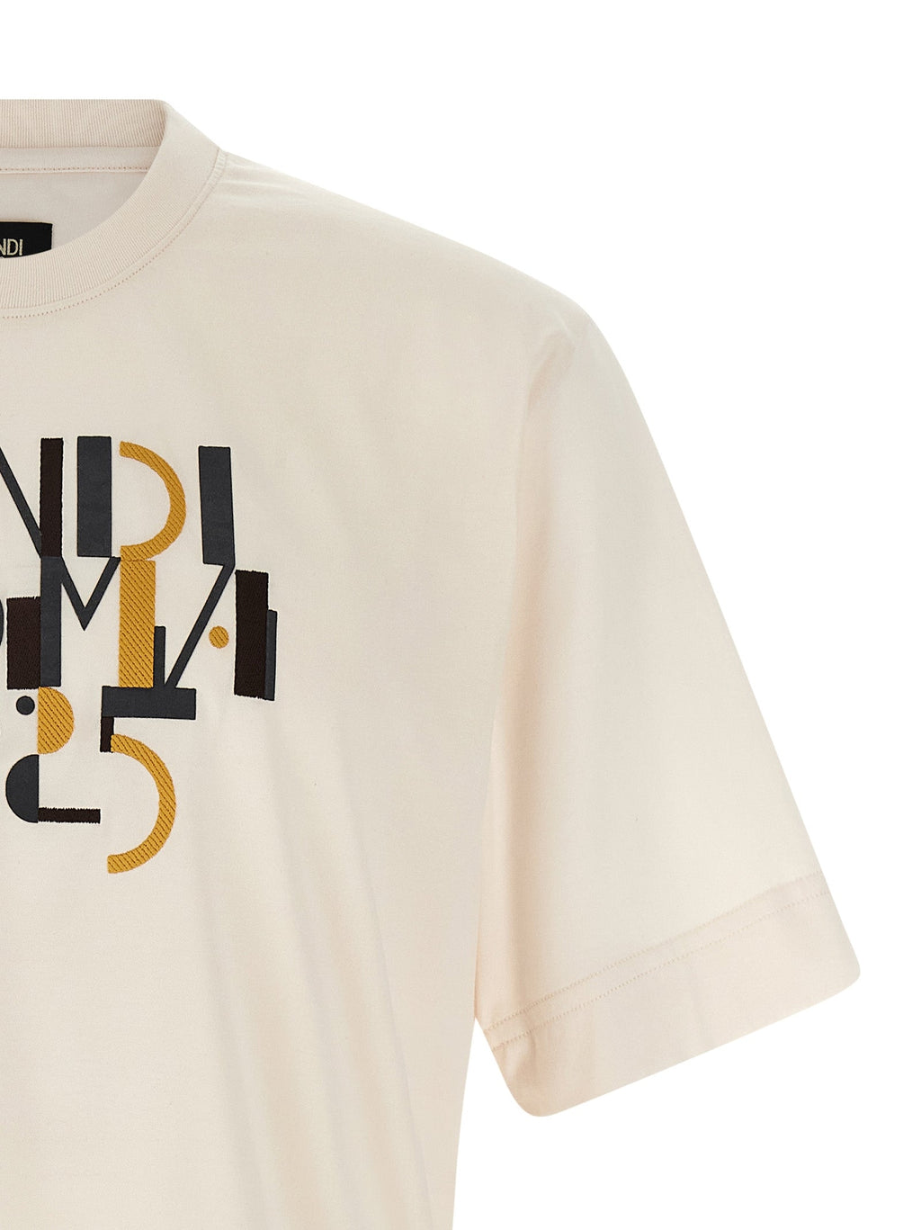 Fendi White Cotton T-Shirt