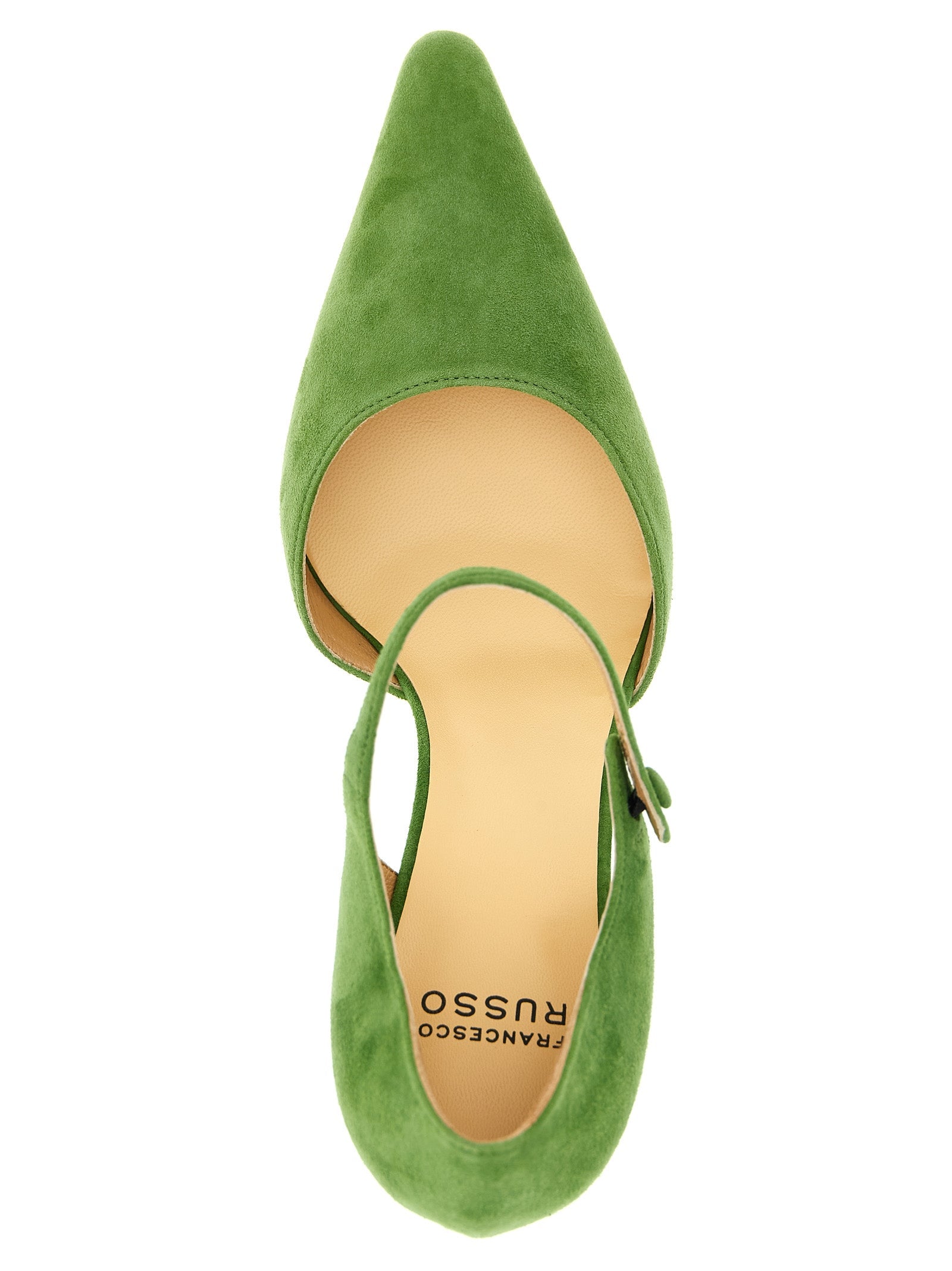 Francesco Russo Bicolor Goatskin Mid Heel Pumps