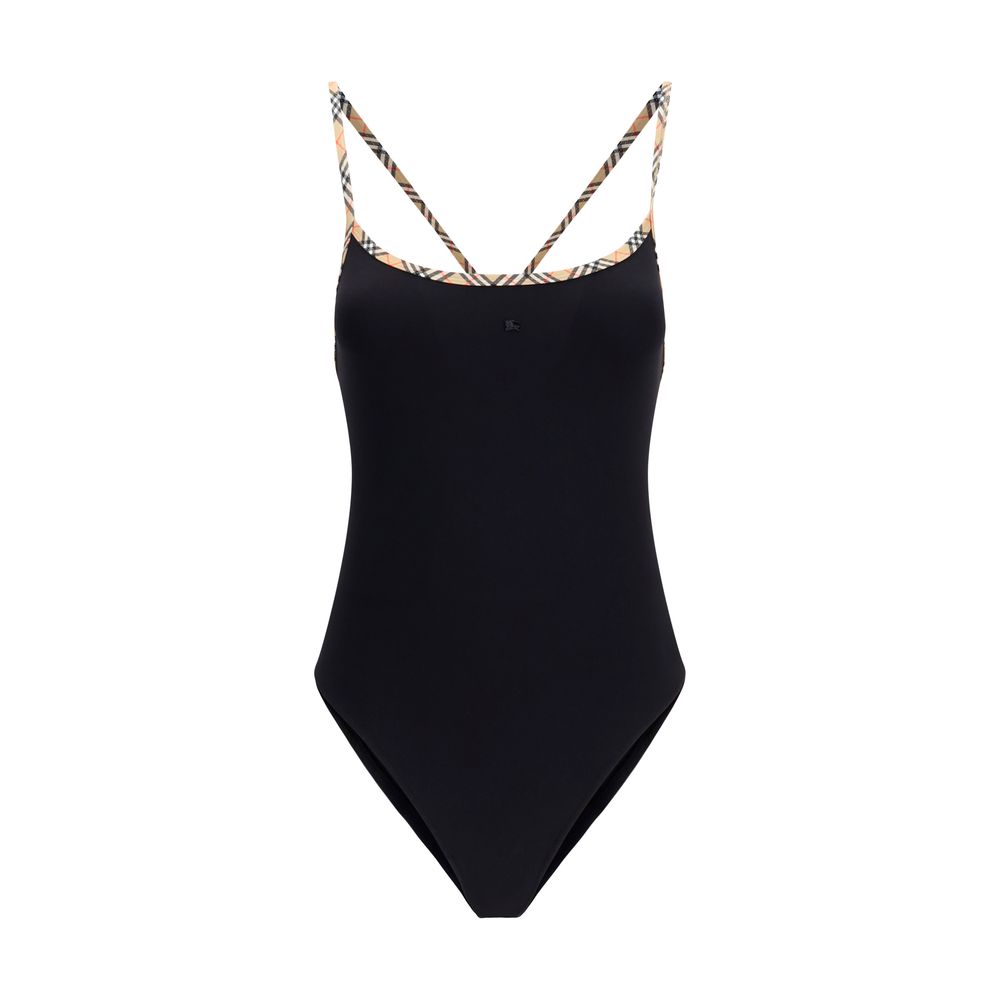 Burberry Black Polyamide One-Piece Swimsuit