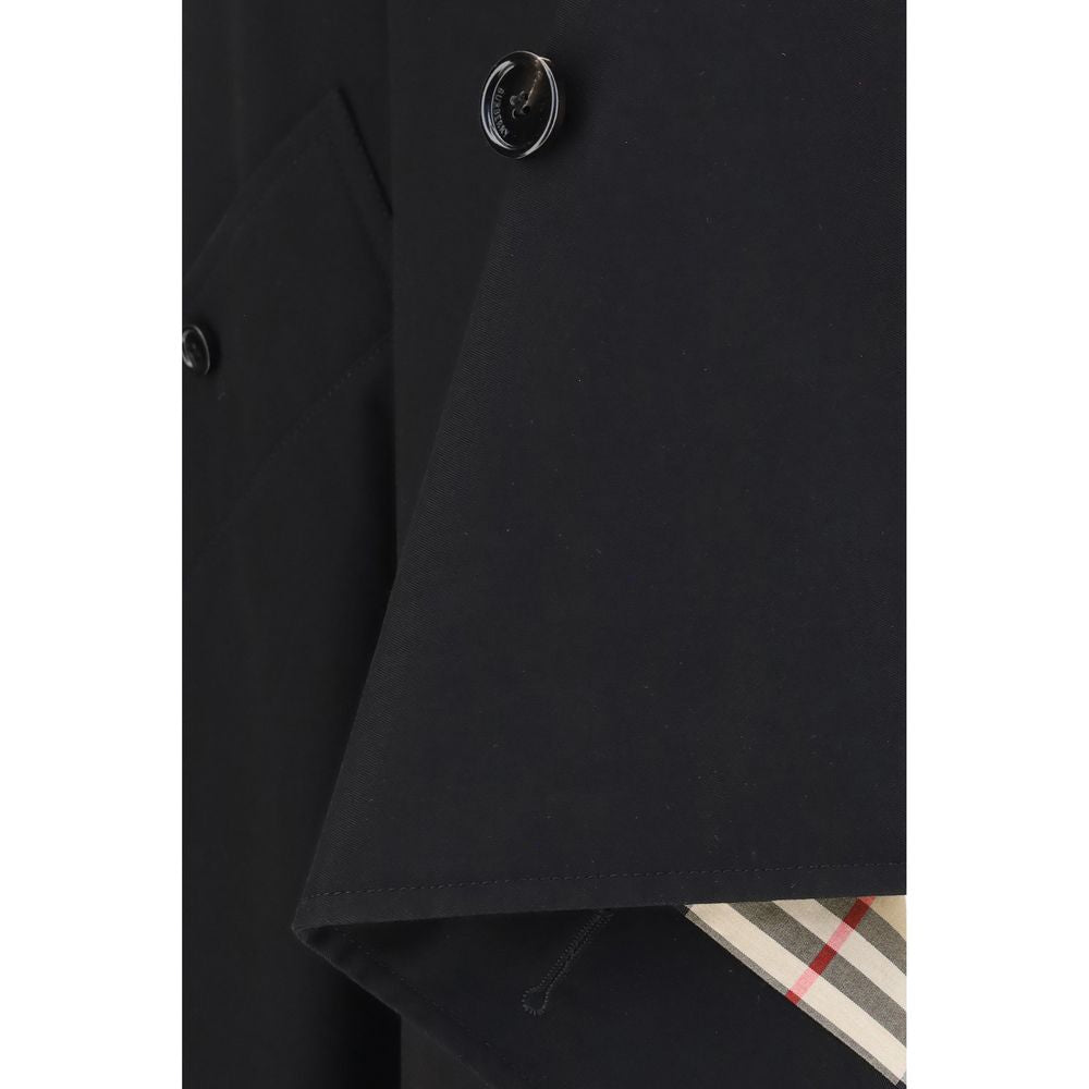 Burberry Black Cotton Long Skirt