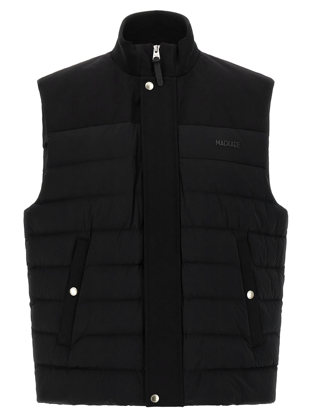 Mackage Black Nylon Sleeveless Jacket