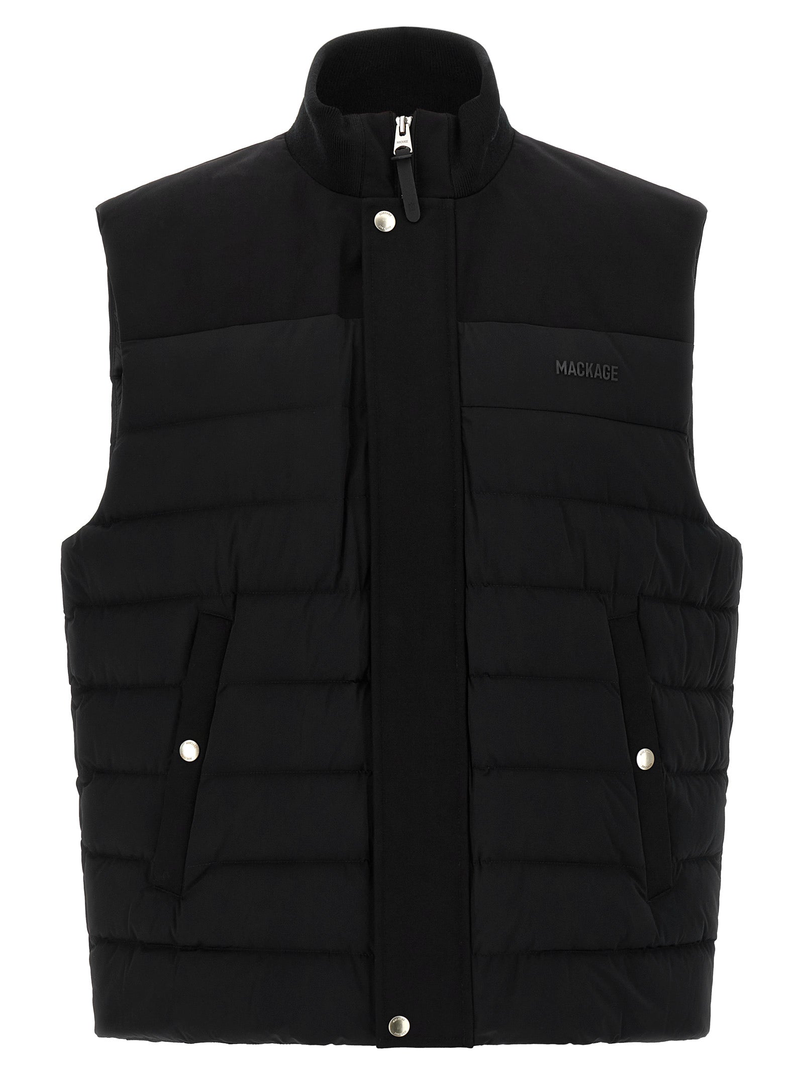 Mackage Black Nylon Sleeveless Jacket