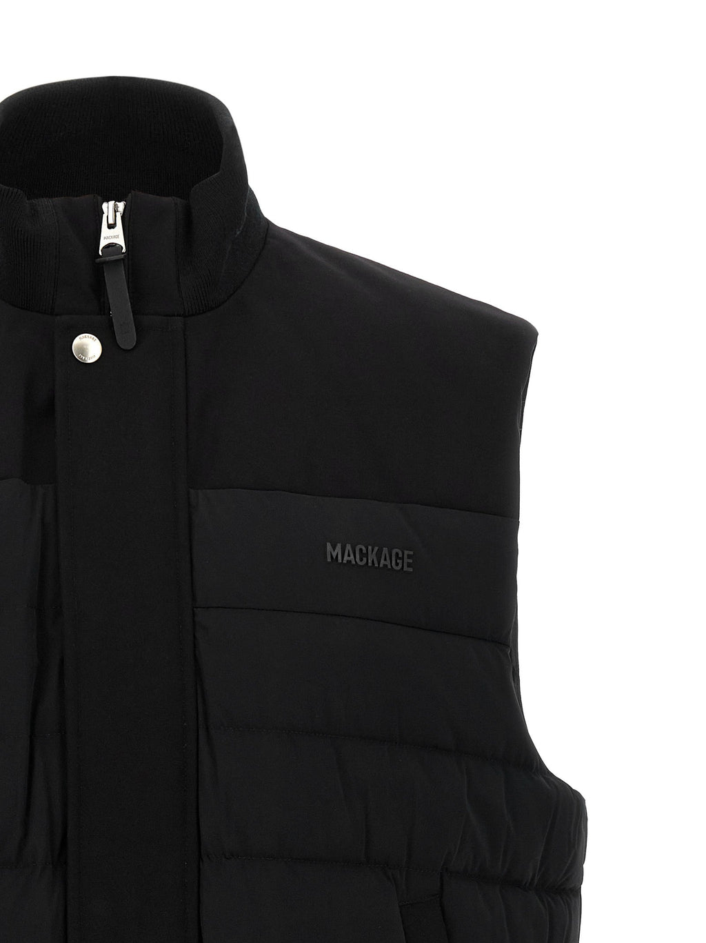 Mackage Black Nylon Sleeveless Jacket