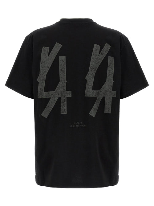 44 Label Group Black Cotton T-Shirt