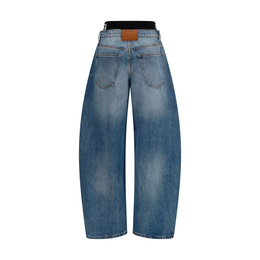 Alexander Wang Blue Cotton Relaxed Fit Jeans