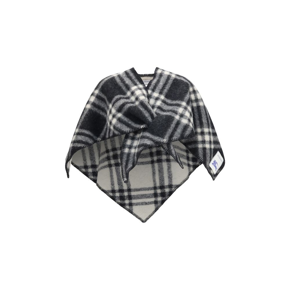 Burberry Gray Wool Oves Aries Scarf Burberry