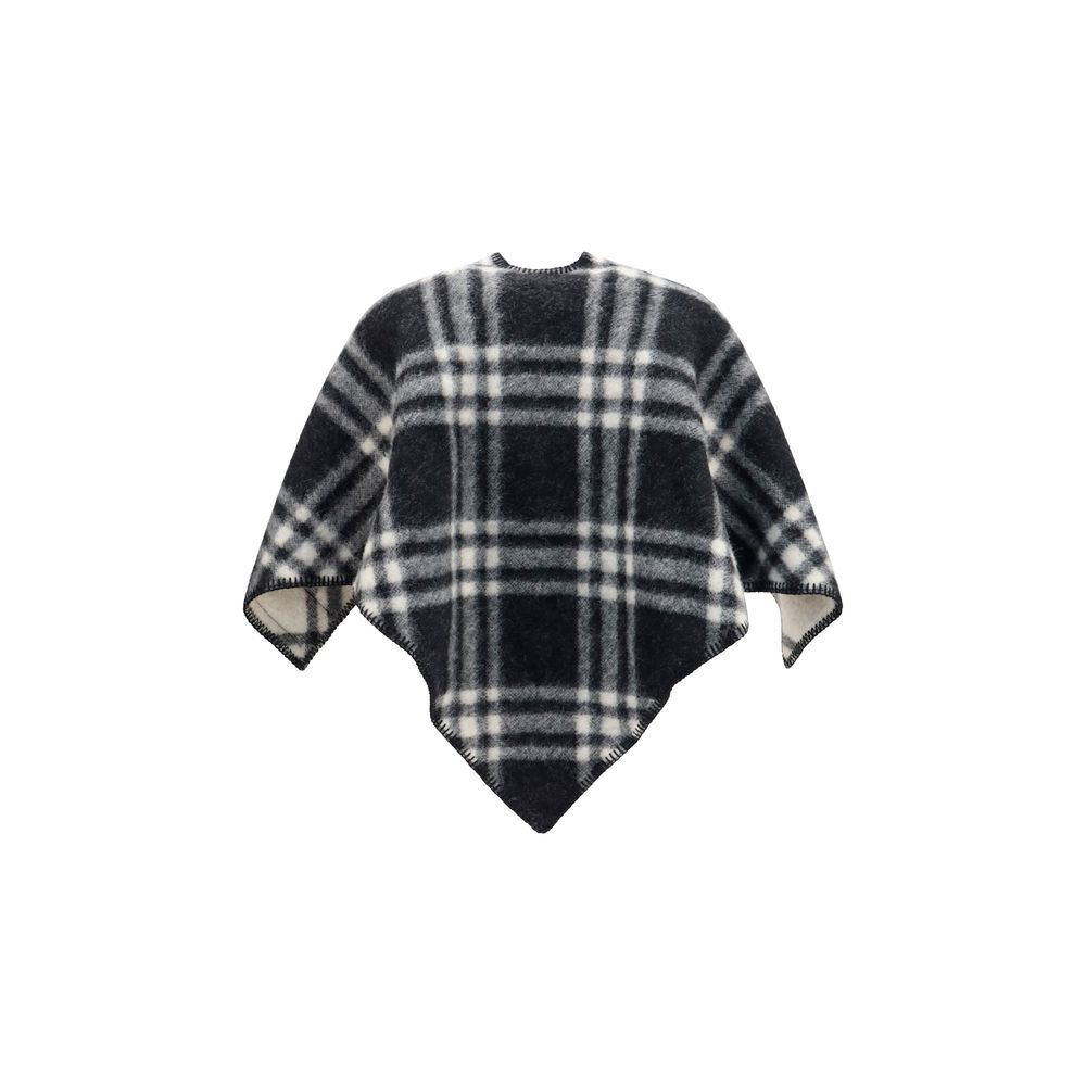 Burberry Gray Wool Oves Aries Scarf Burberry