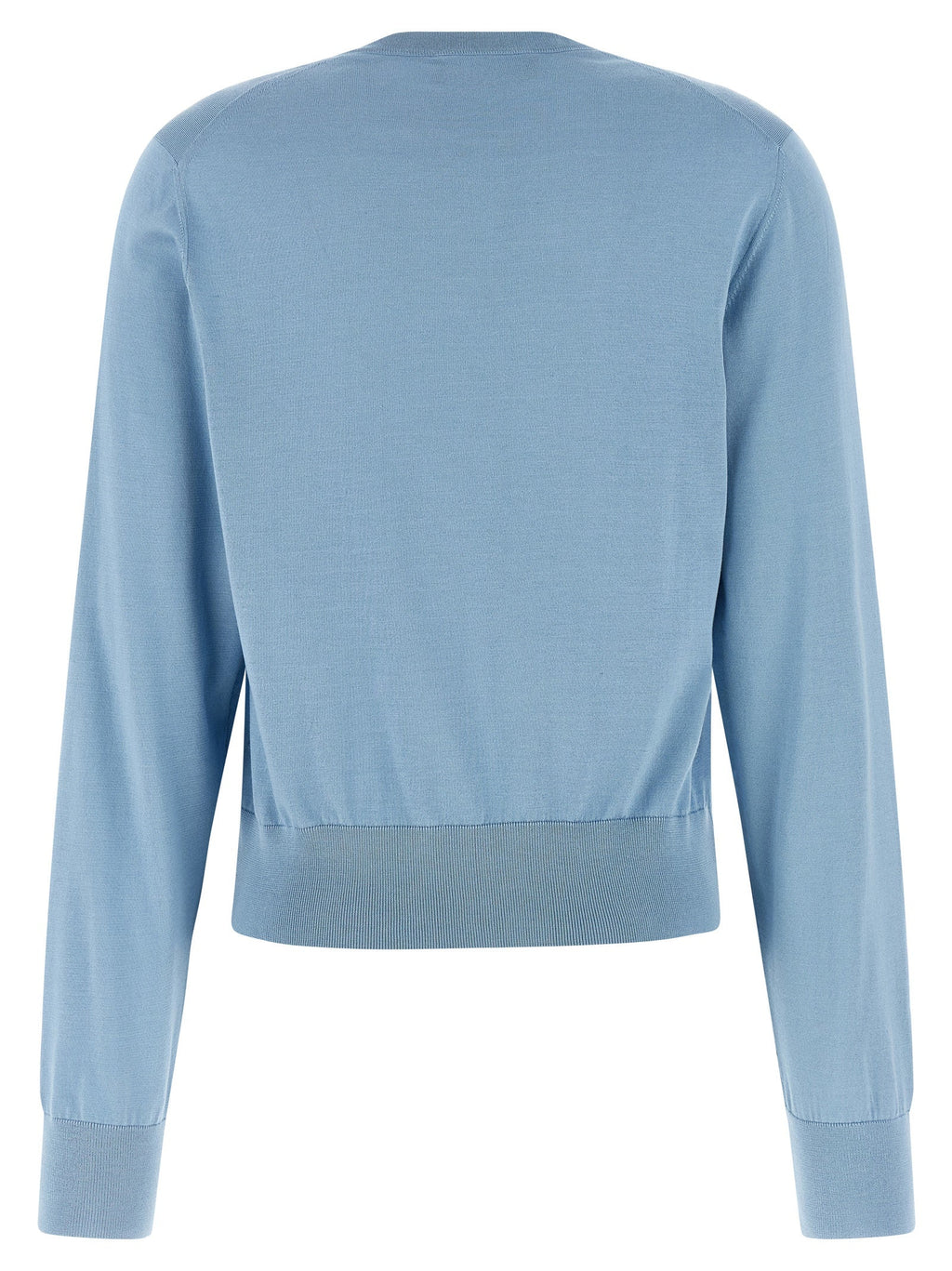 Dolce & Gabbana Blue Silk Cardigan