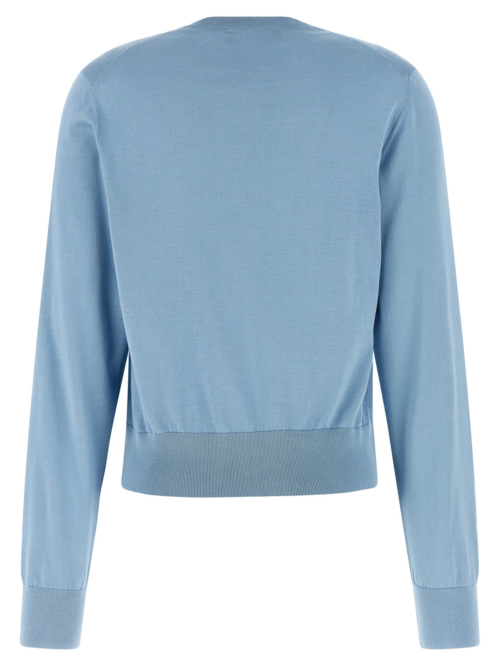 Dolce & Gabbana Blue Silk Cardigan