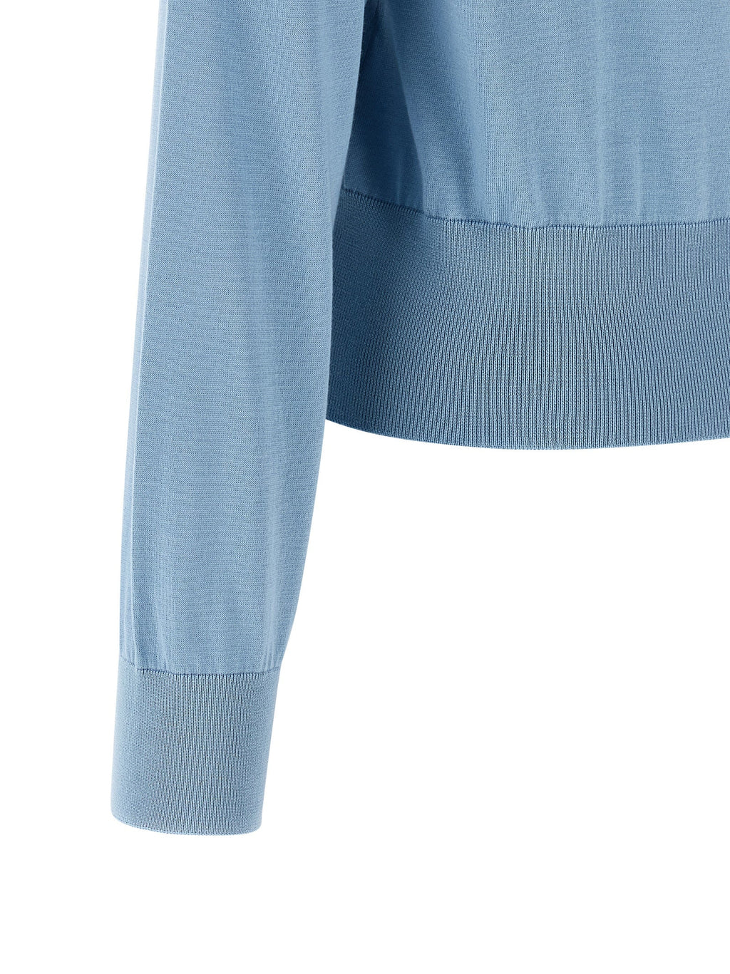 Dolce & Gabbana Blue Silk Cardigan