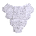 Dolce & Gabbana White Floral Lace Low Rise Panty Underwear