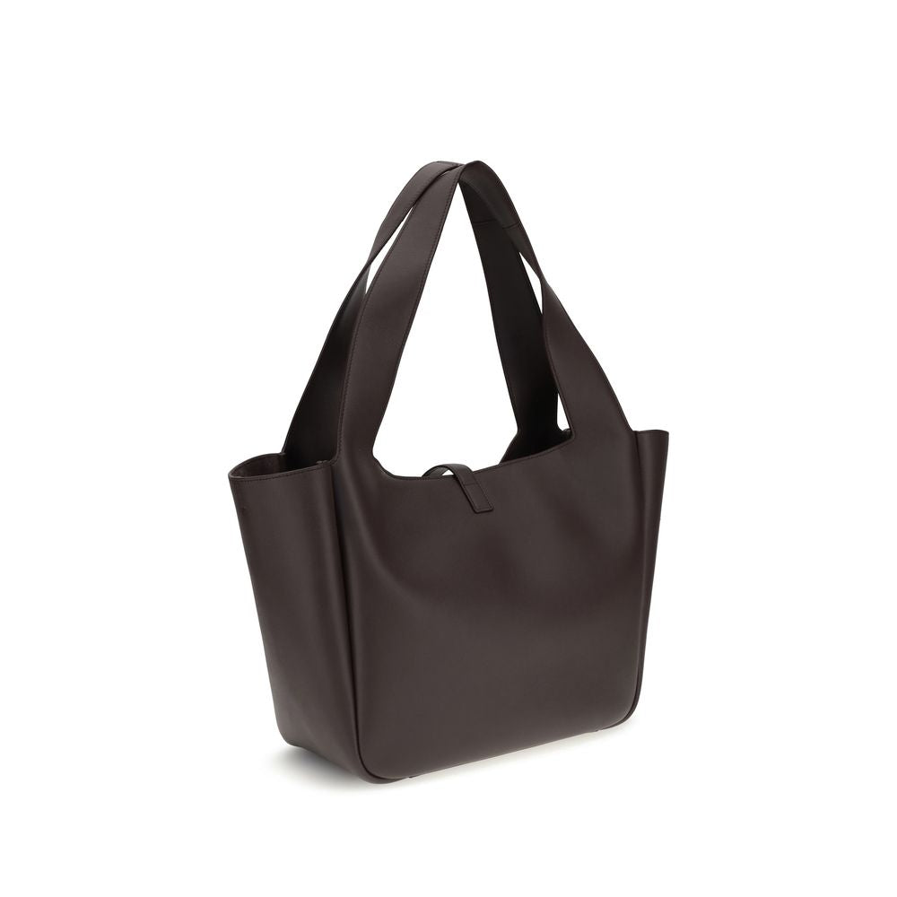 Saint Laurent Brown Calf Leather Bos Taurus Shoulder Bag
