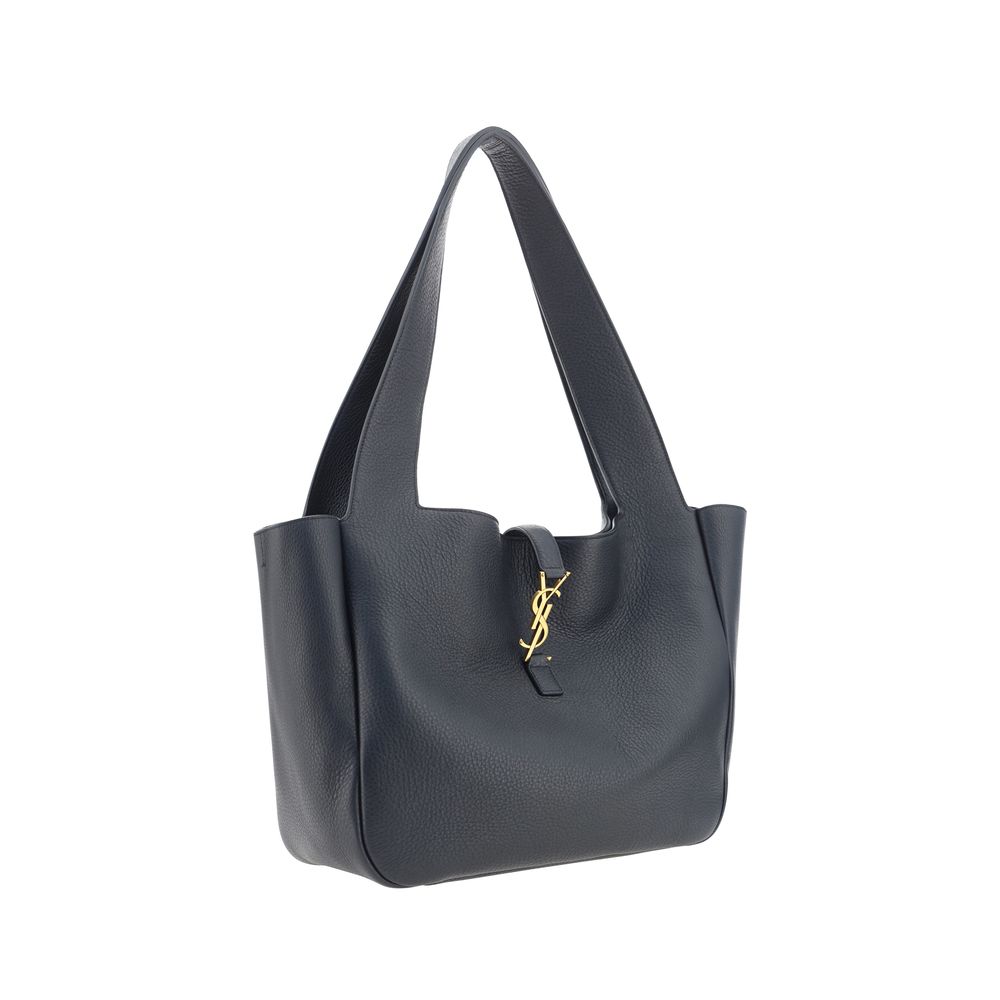 Saint Laurent Black Calf Leather Bos Taurus Shoulder Bag