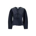Ganni Black Cotton Blouse