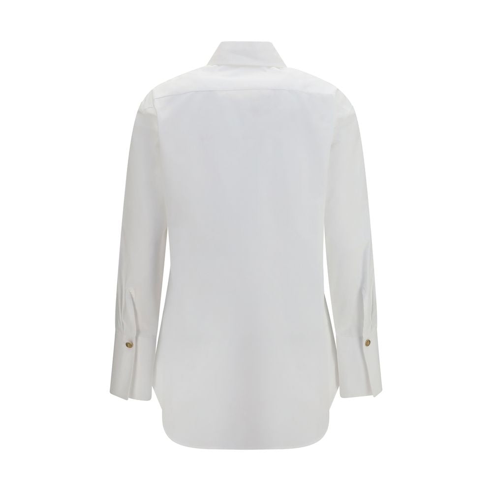 Balmain White Cotton Dress Shirt