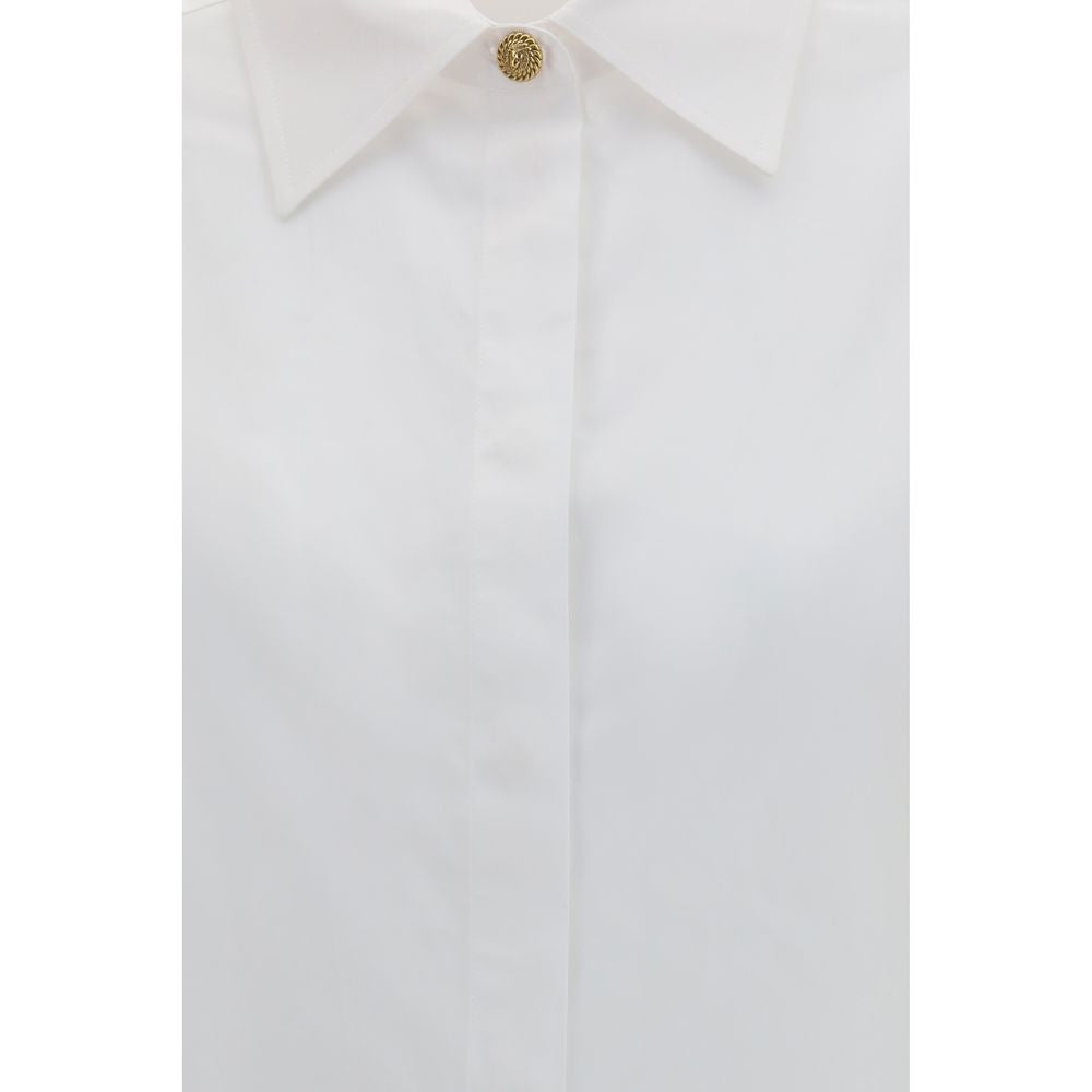 Balmain White Cotton Dress Shirt