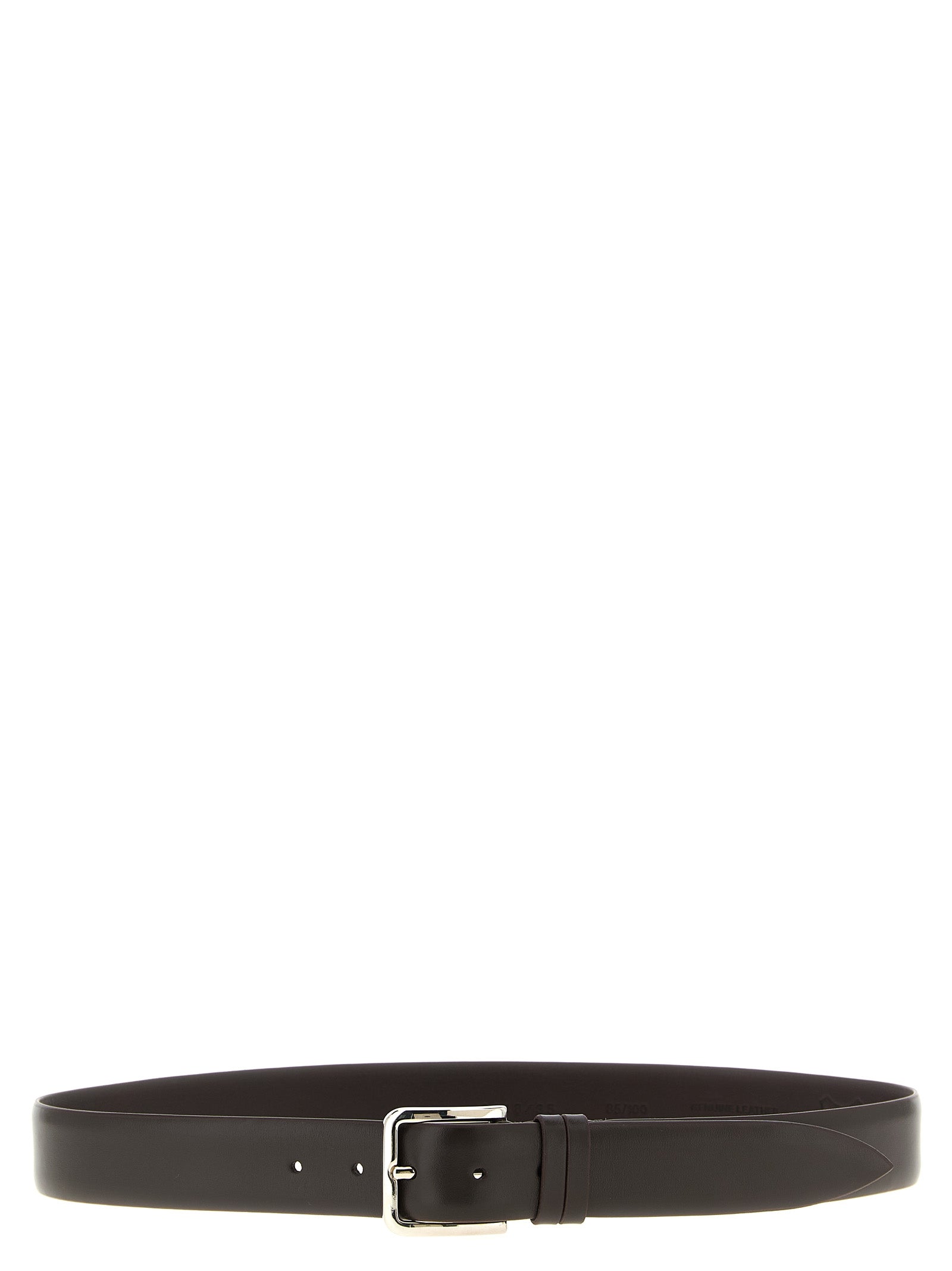 ZERBINI CLAUDIO Brown Leather Regular Belt ZERBINI CLAUDIO