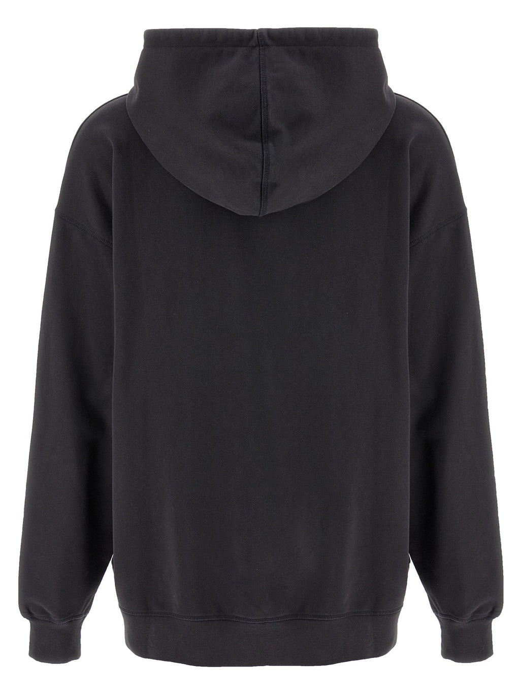 Ganni Gray Organic Cotton Hoodie Ganni