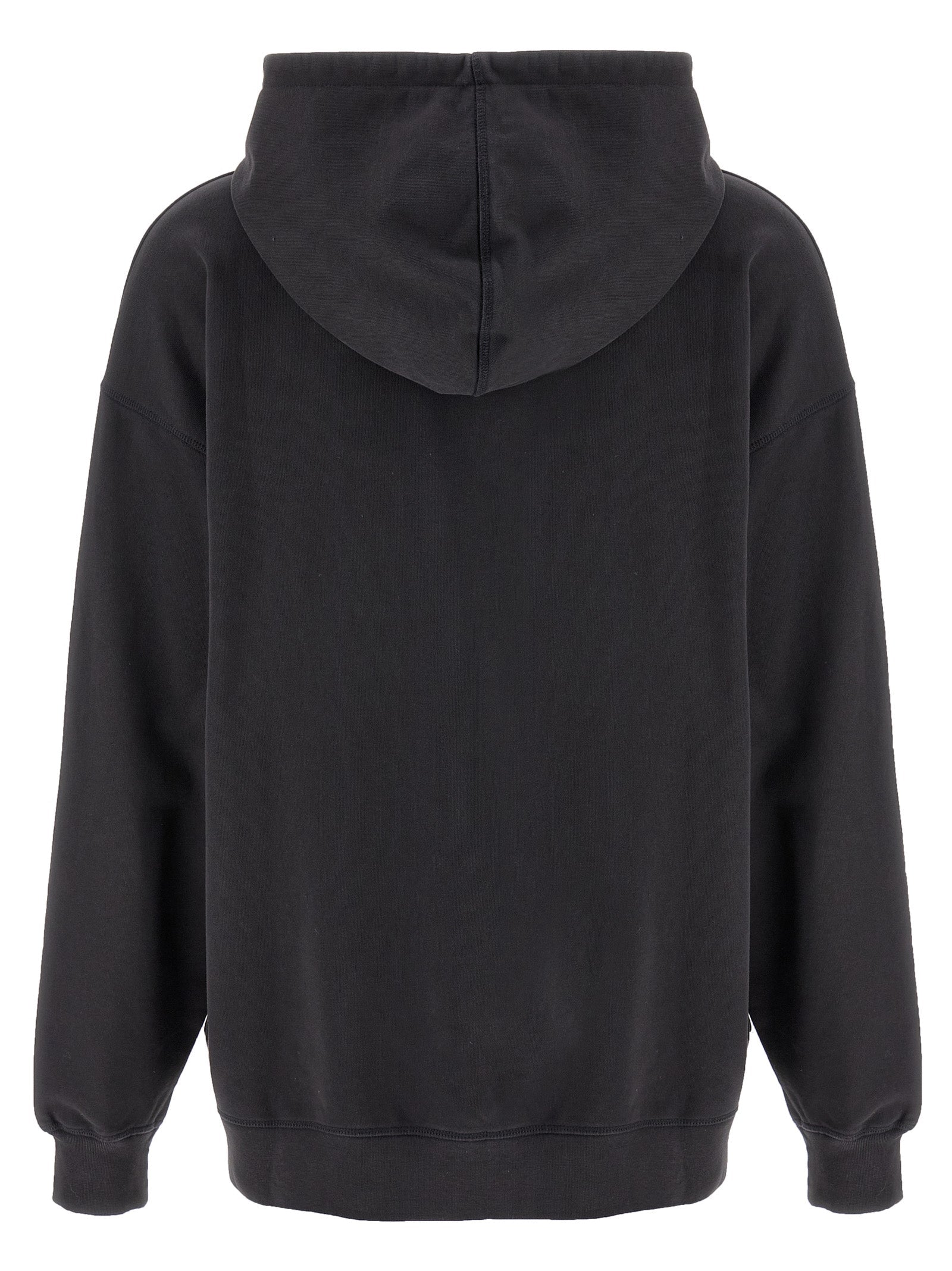 Ganni Gray Organic Cotton Hoodie Ganni