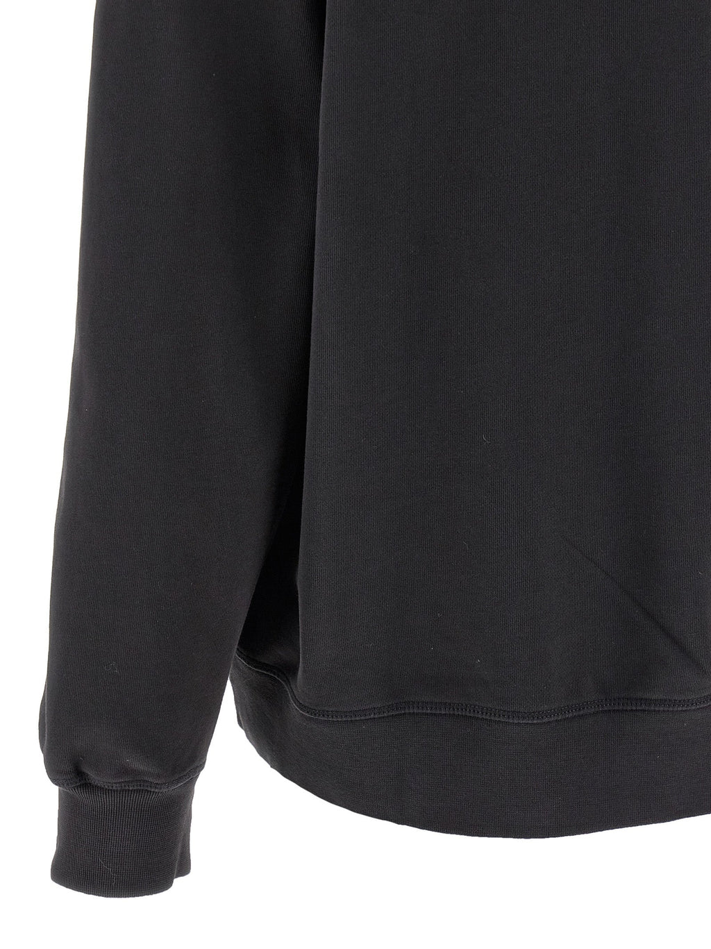 Ganni Gray Organic Cotton Hoodie Ganni