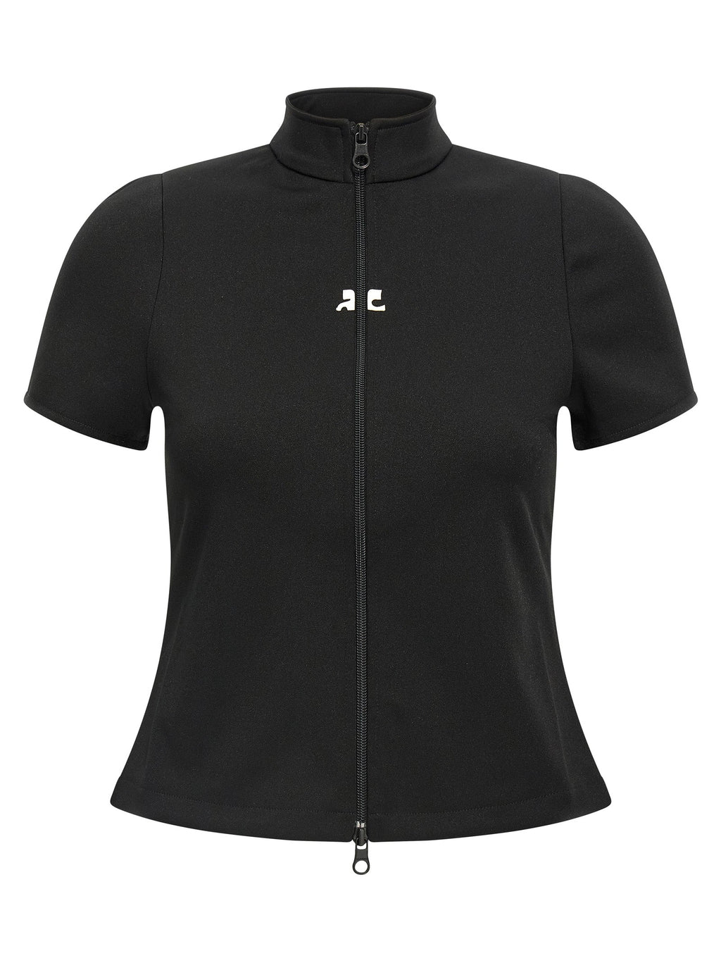 Courrèges Black Polyester Top