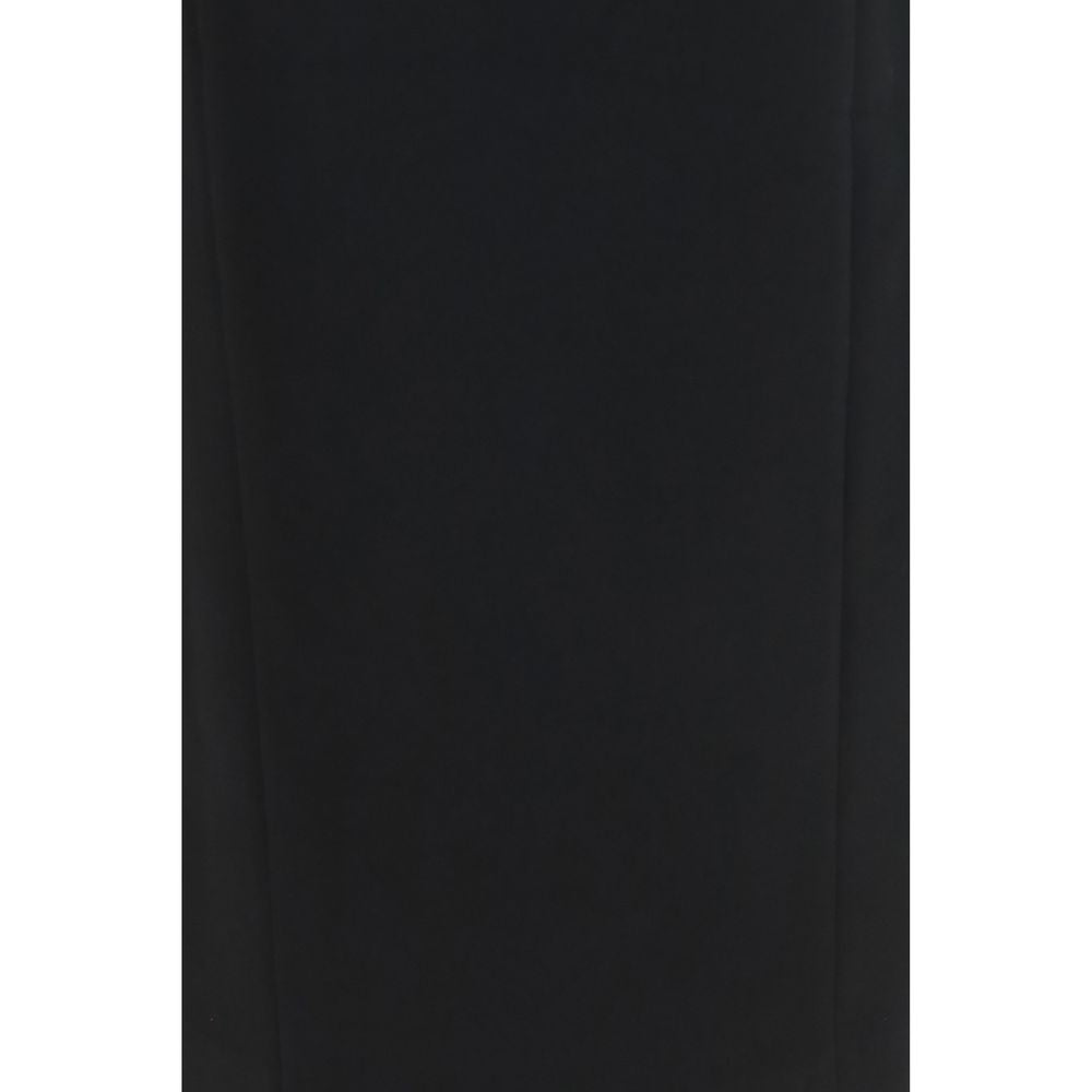 Khaite Black Acetate Long Skirt