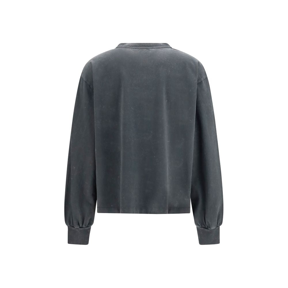Ganni Gray Cotton Sportswear