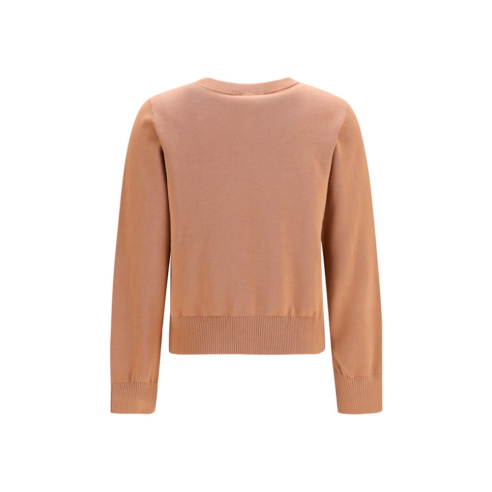 Ganni Beige Cotton Sweatshirt