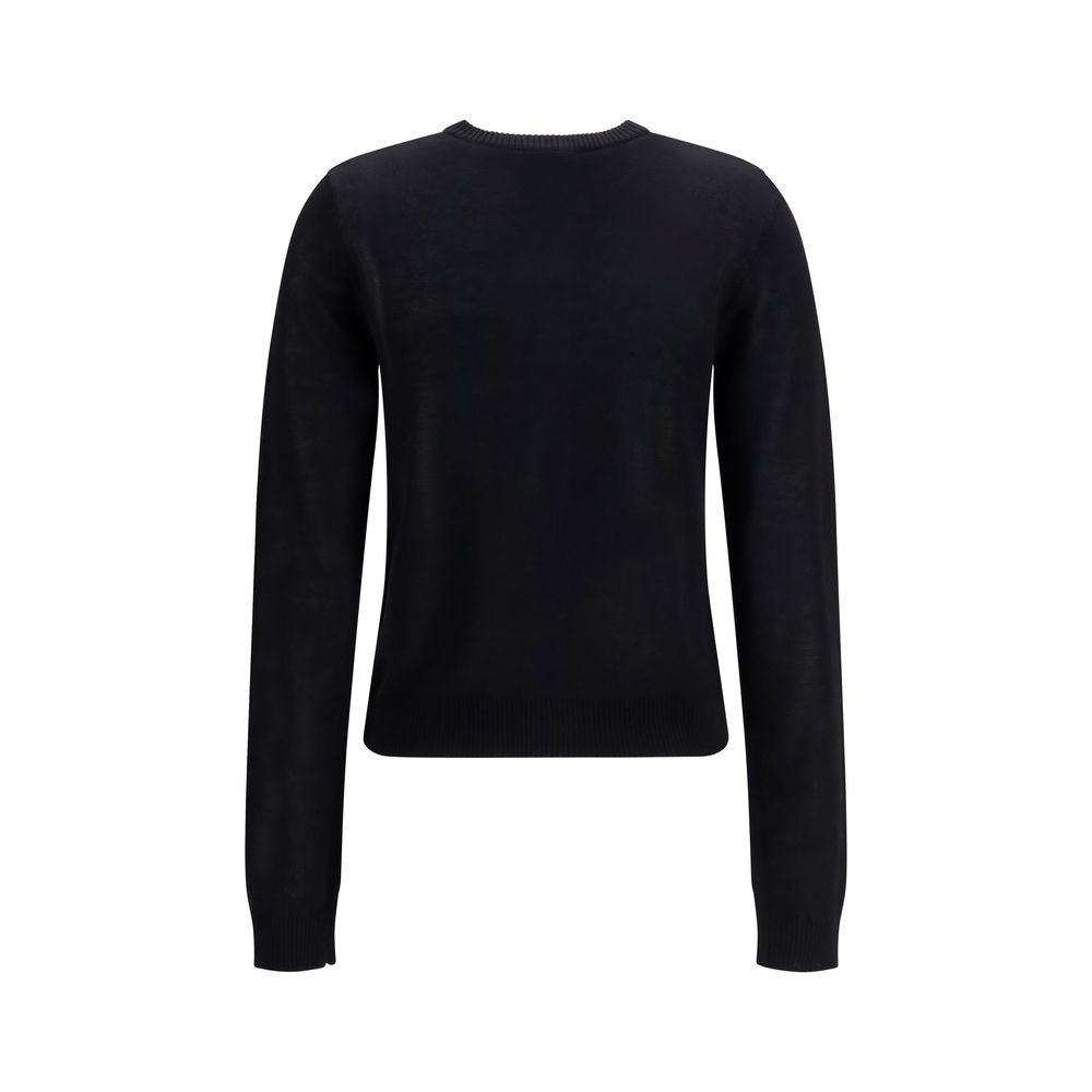 Ganni Black Cotton Cardigan