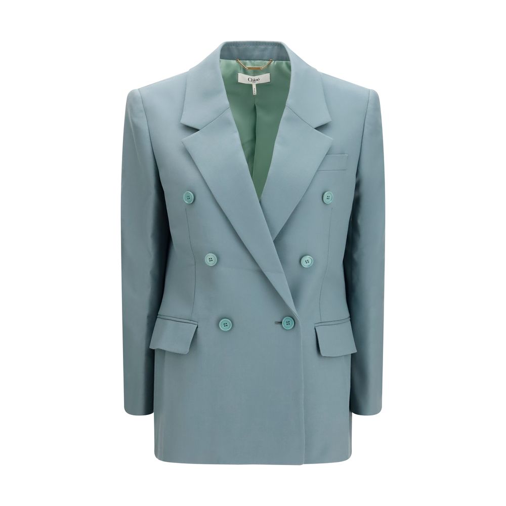 Chloé Bicolor Wool Oves Aries Blazer