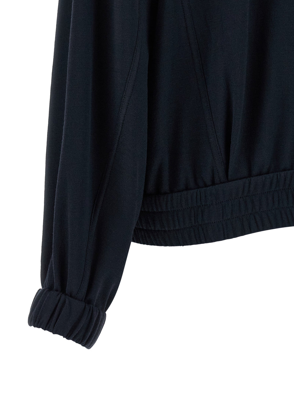 Brunello Cucinelli Blue Cotton Bomber Brunello Cucinelli