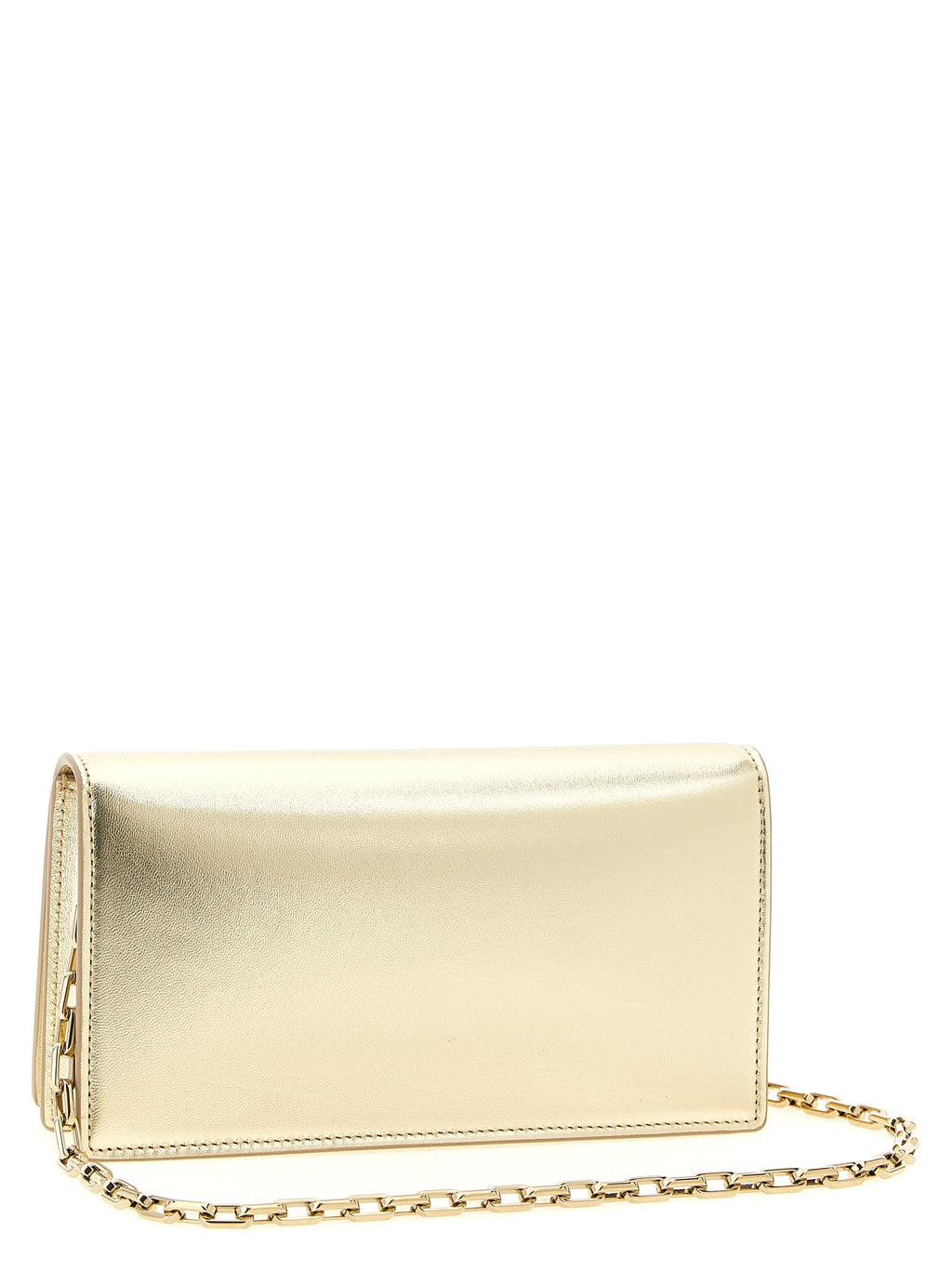 Christian Louboutin Gold Lambskin Clutch Bag