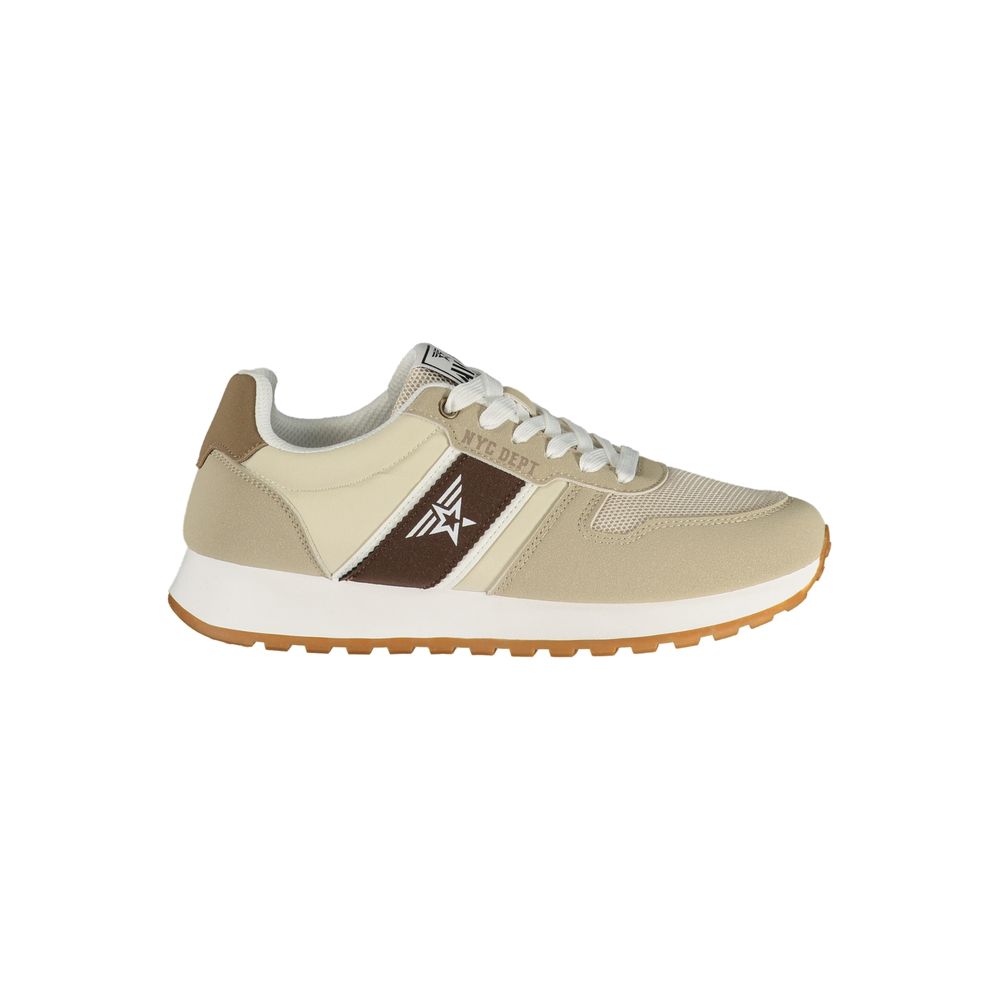 Avirex Beige Polyester Mens Sneaker