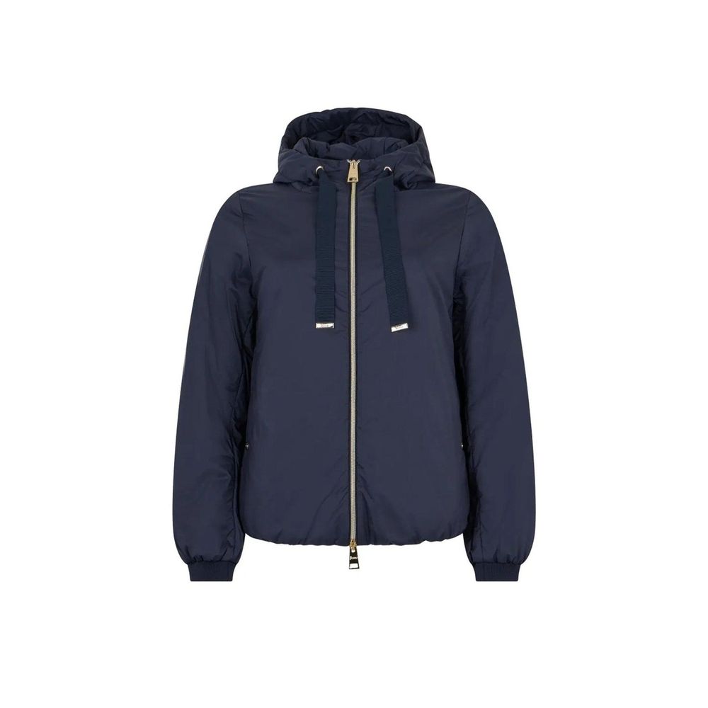 Herno Blue Polyamide Full-Length Jacket Herno