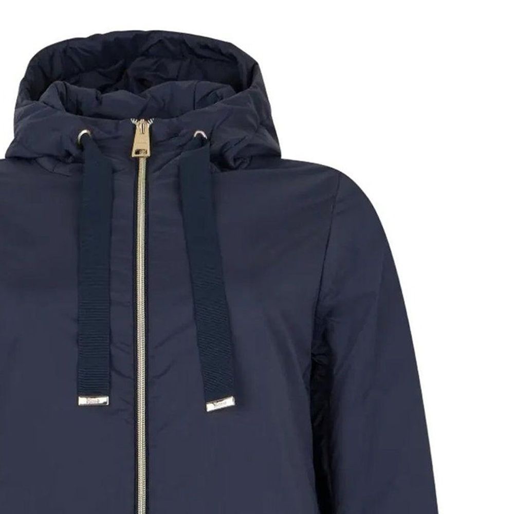 Herno Blue Polyamide Full-Length Jacket Herno