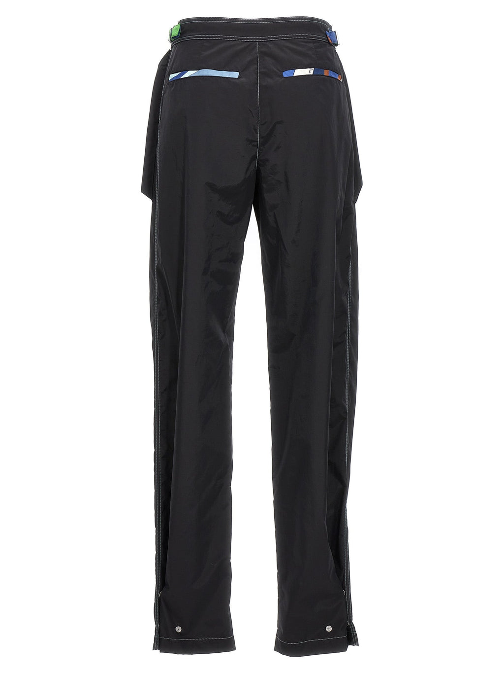 Emilio Pucci Black Polyamide Casual Pants