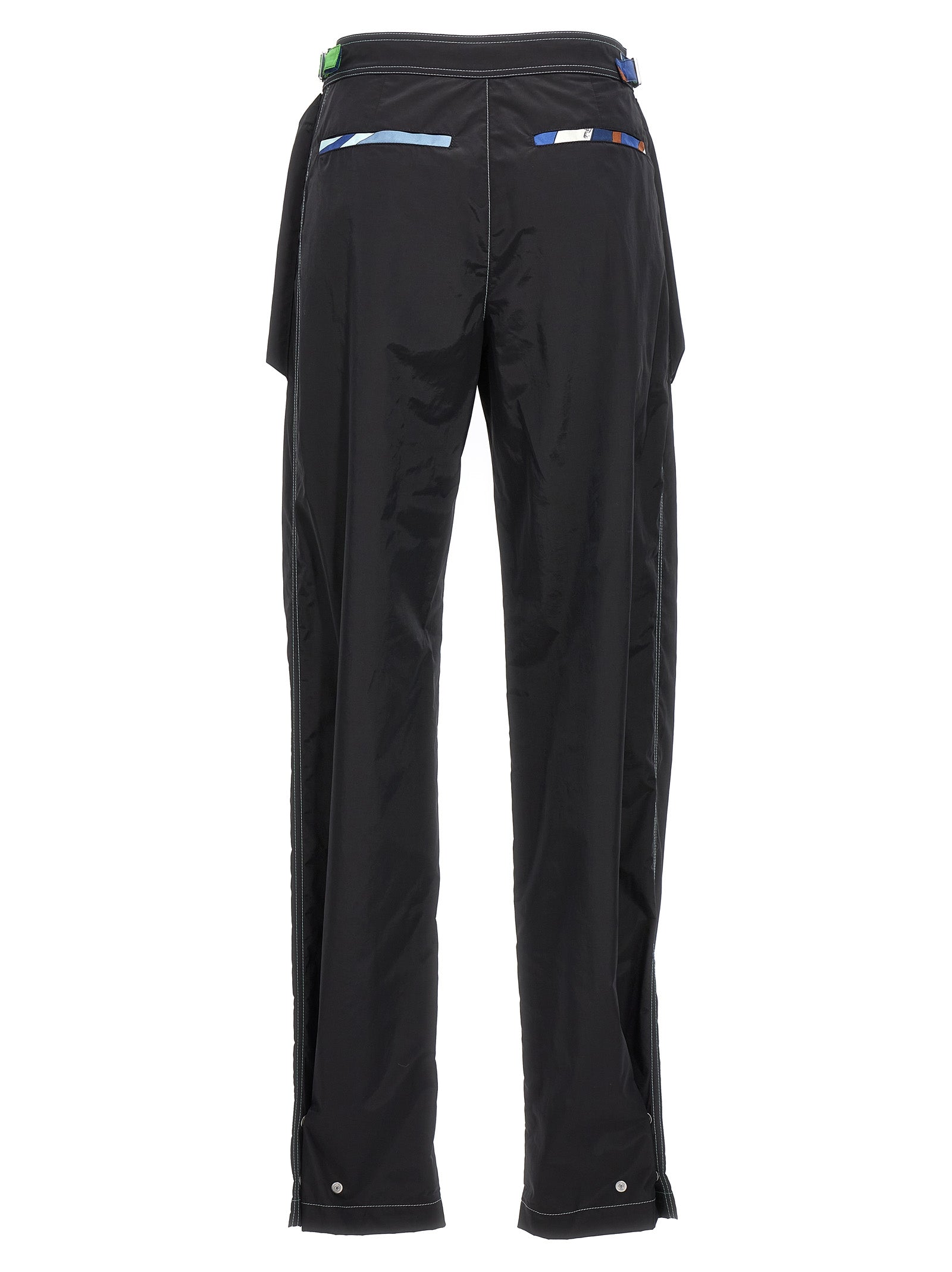 Emilio Pucci Black Polyamide Casual Pants